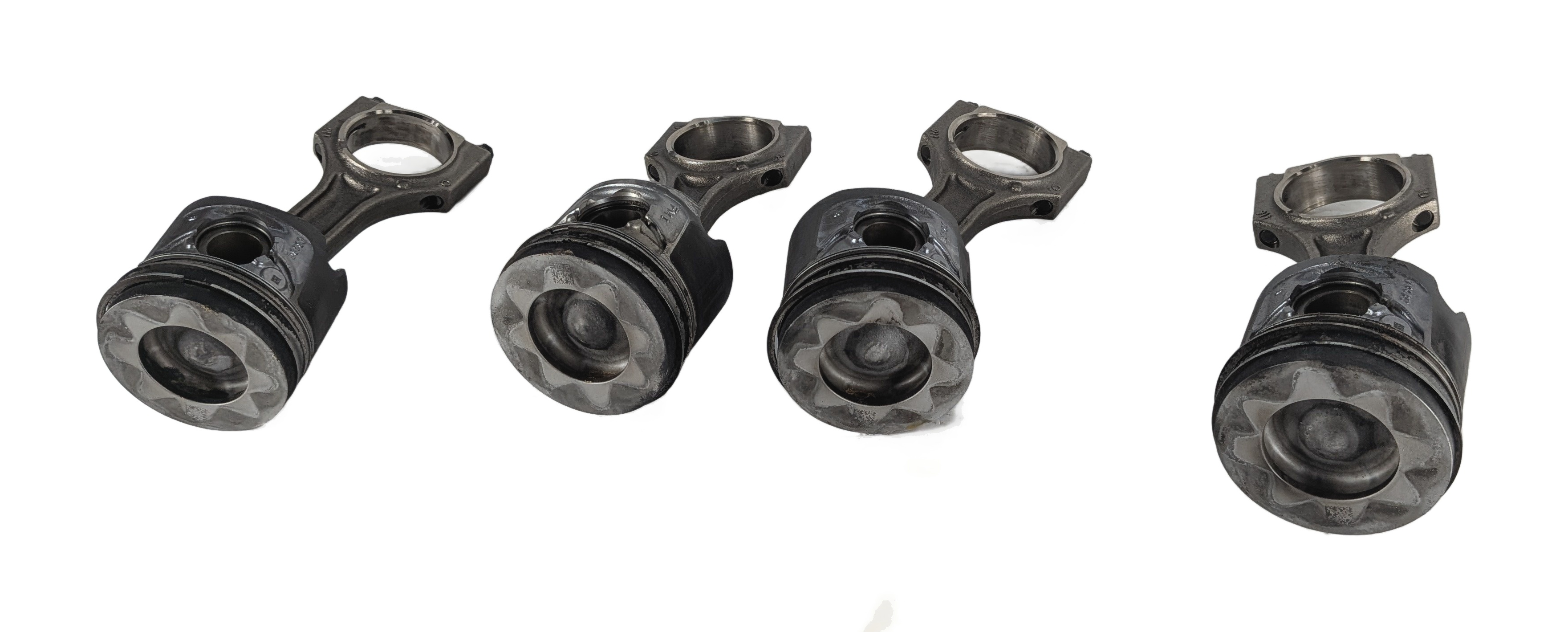 14-18 BMW 328 X3 (F30 F25) 2.0L TURBO DIESEL ENGINE PISTON & CONNECTING ROD SET4 — exact item pictured