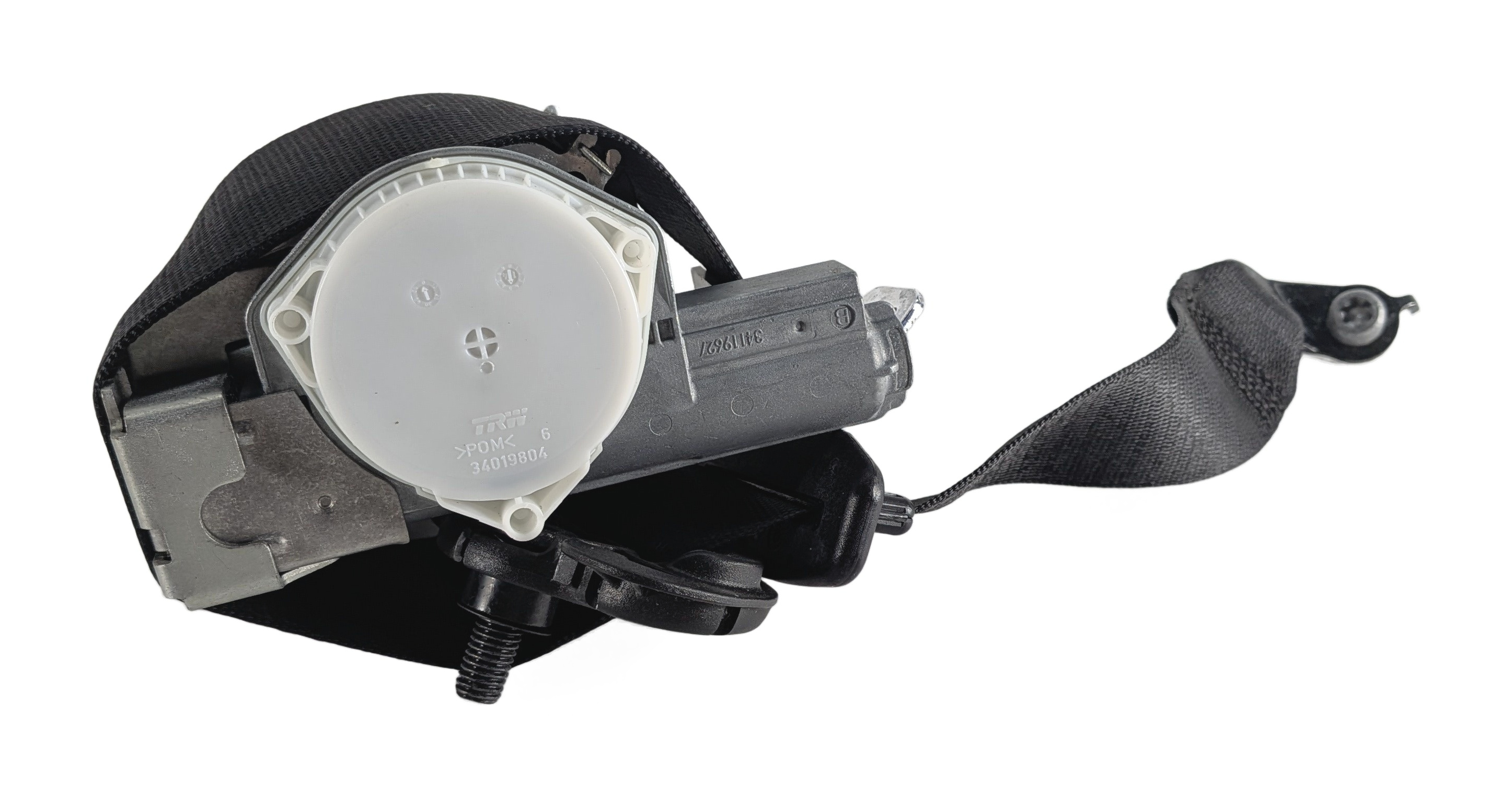 14-19 BMW 3 4 SERIES (F30 F32 F34) RIGHT PASSENGER SEATBELT RETRACTOR (Black) — exact item pictured