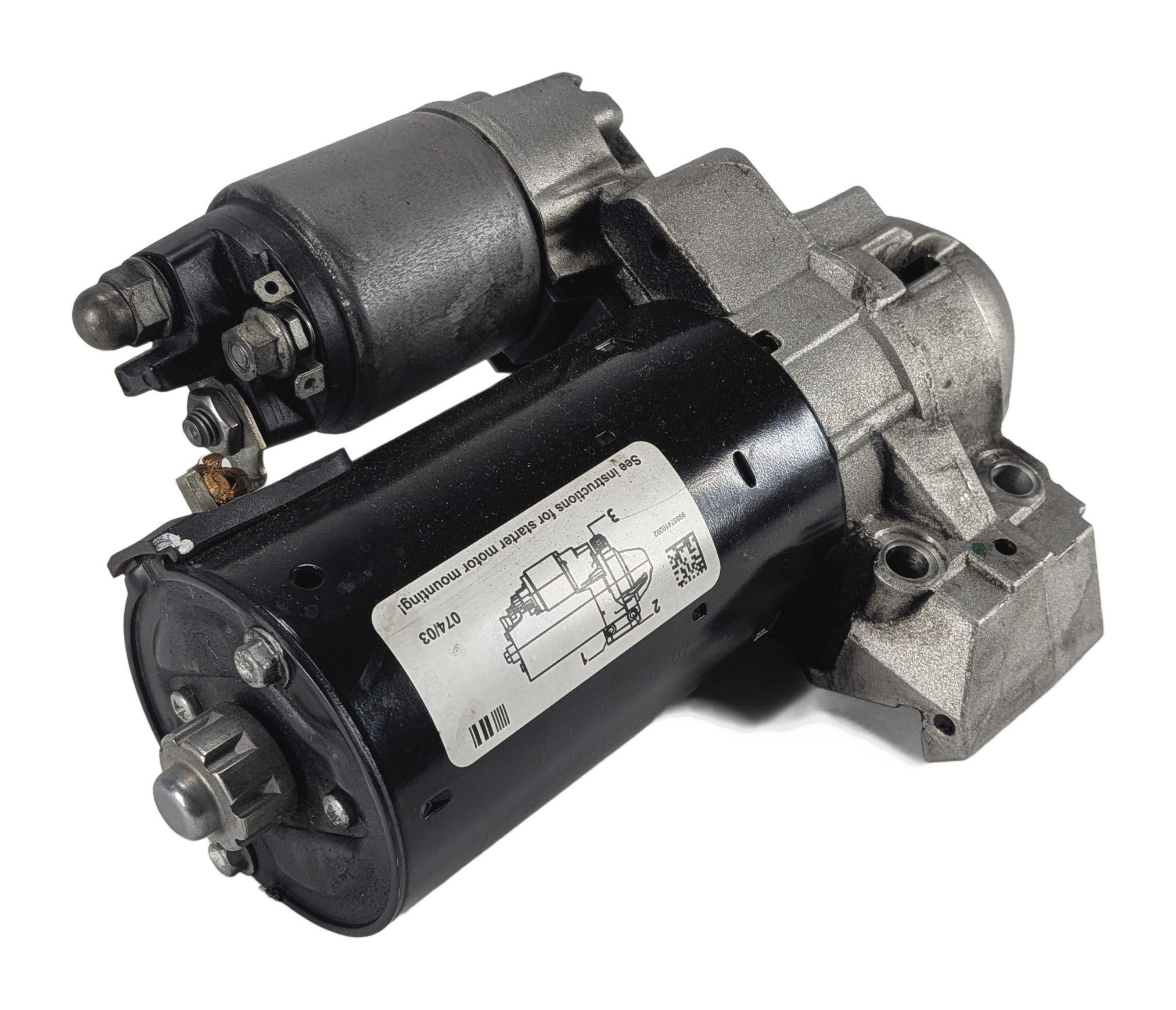2014-2017 BMW 328i X3 (F25 F30) A/T 2.0L N47T TURBO DIESEL ENGINE STARTER MOTOR — exact item pictured