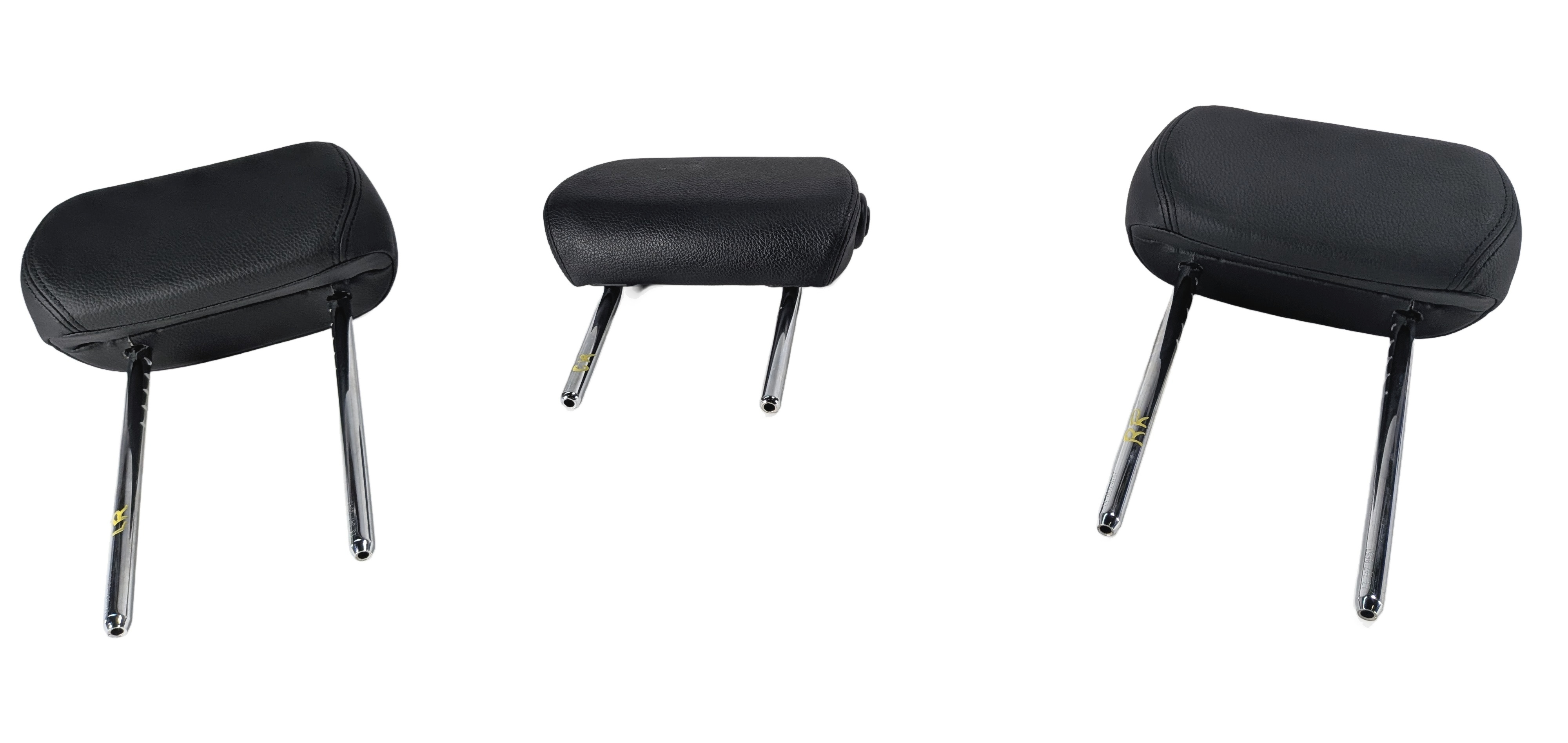 12-21 BMW 2 3 M2 M3 SERIES (F22 F30 F80) REAR SEAT HEADREST SET/3 BLACK — exact item pictured