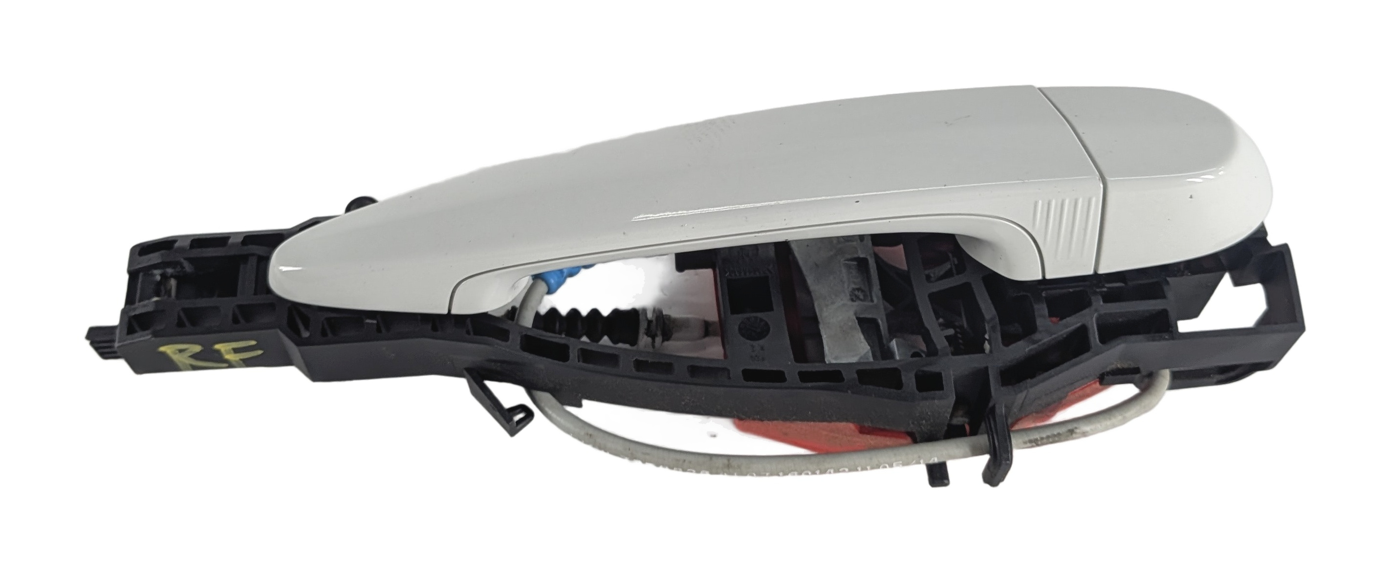 12-19 BMW 328i 330i 335i 340i (F30) RIGHT FRONT COMFORT DOOR HANDLE (White) — exact item pictured