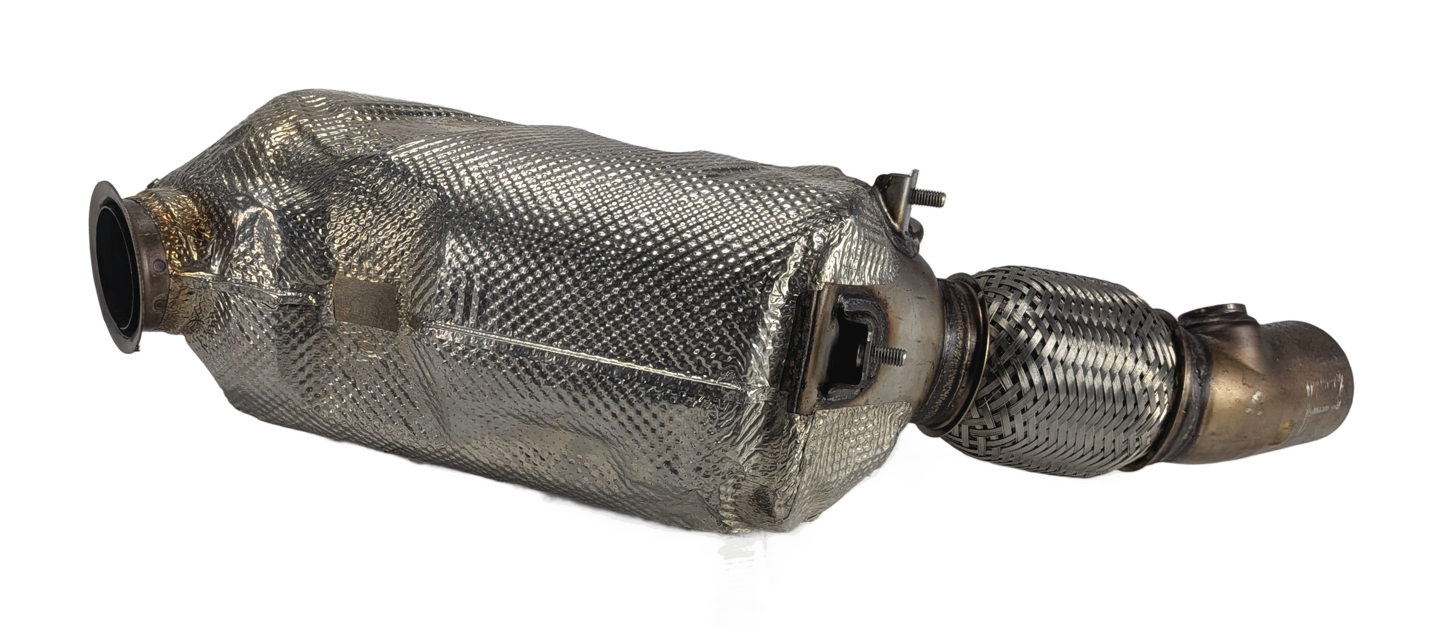 2014 BMW 328D F30 2.0L DIESEL N47T DPF PARTICULATE FILTER w/FLEX PIPE SENSOR — exact item pictured