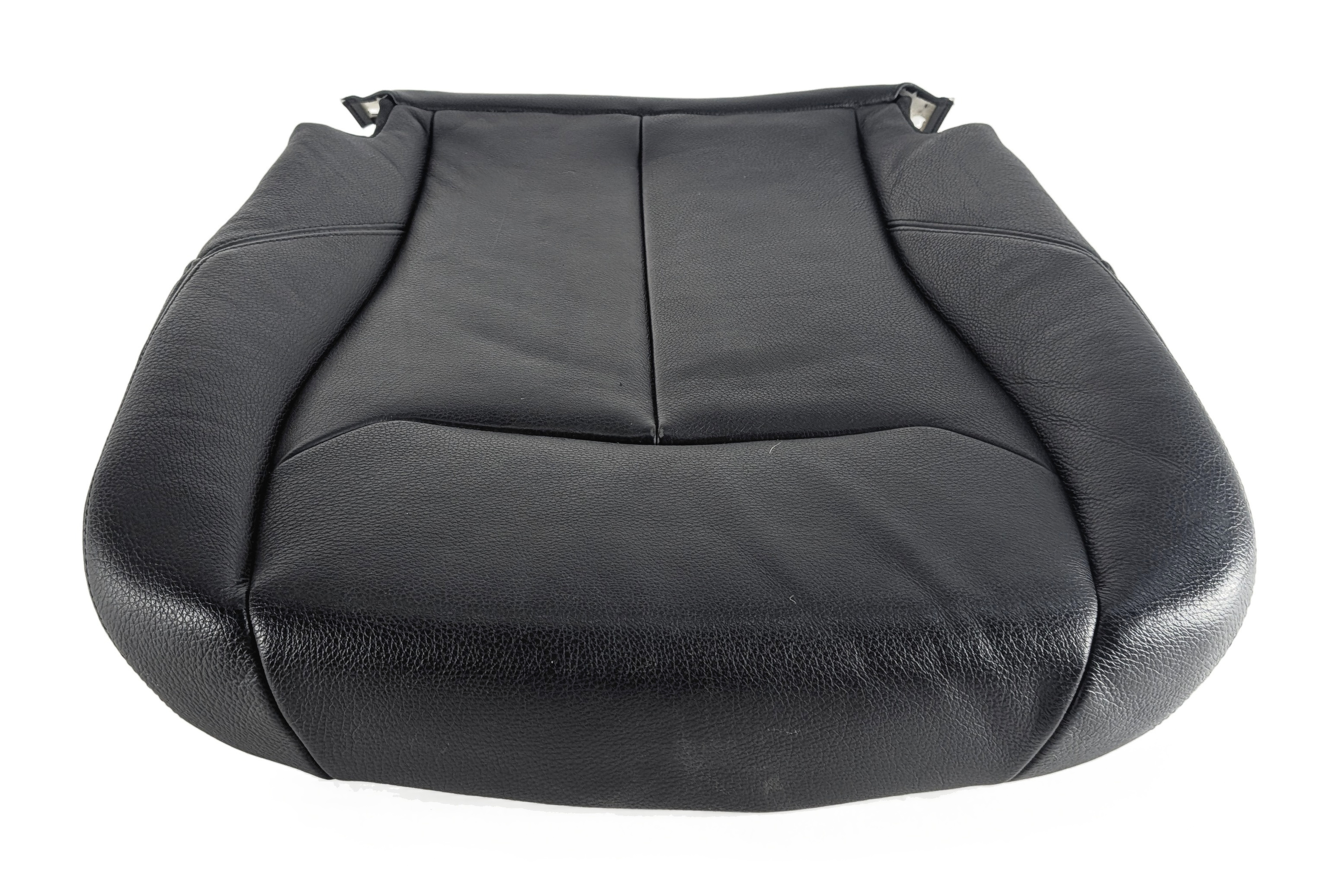 14 BMW 328D F30 FRONT LEFT DRIVER HEATED LEATHER SEAT BOTTOM CUSHION (Black) — exact item pictured