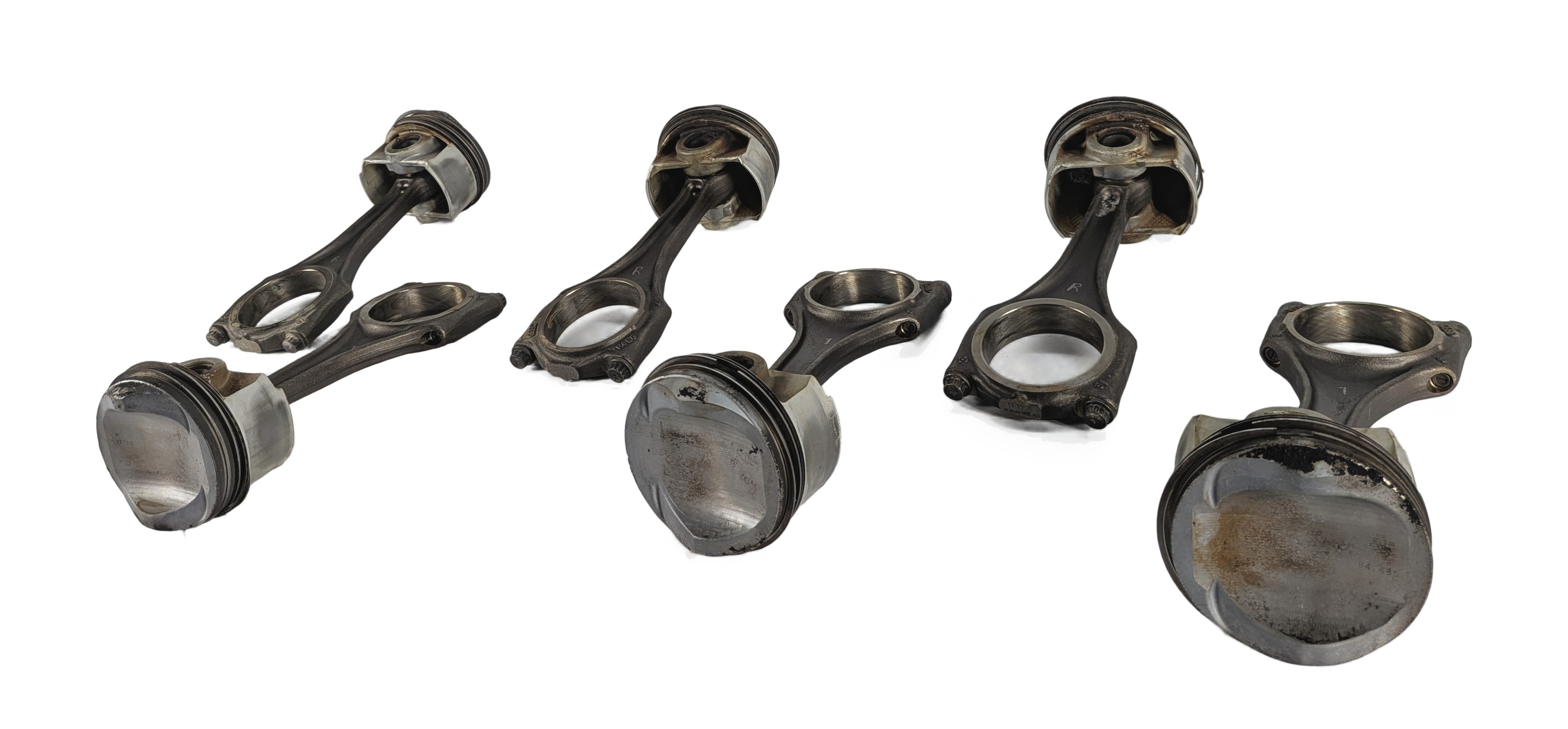 09-17 AUDI A6 A7 A8 Q5 Q7 S4 S6 Q5 TOUAREG 3.0L SUPERCHARGED ENGINE PISTON SET 6 — exact item pictured