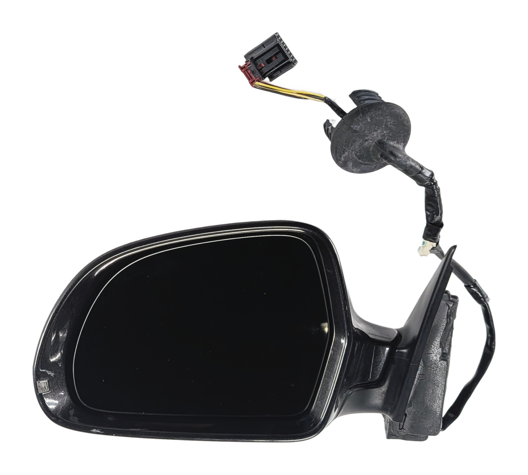 09-10 AUDI A3 8P LEFT DRIVER POWER MIRROR HEATED AUTODIM W/O PFOLD (Gray) — exact item pictured