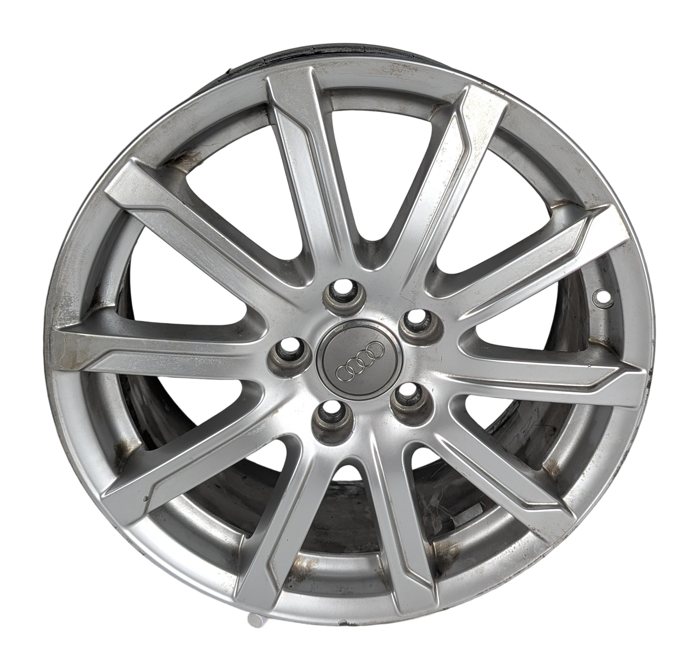 2009-2013 AUDI A3 (8P) 17x7.5 STRAIGHT 10-SPOKE ALUMINUM ALLOY WHEEL RIM — exact item pictured