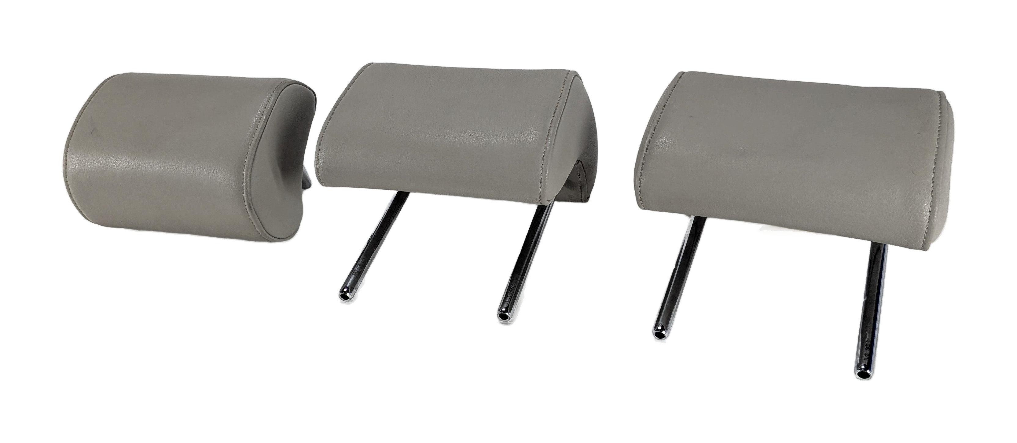 09-13 AUDI A3 HATCHBACK (8P) REAR SEAT LEFT CENTER RIGHT HEADREST SET-3 (Grey) — exact item pictured