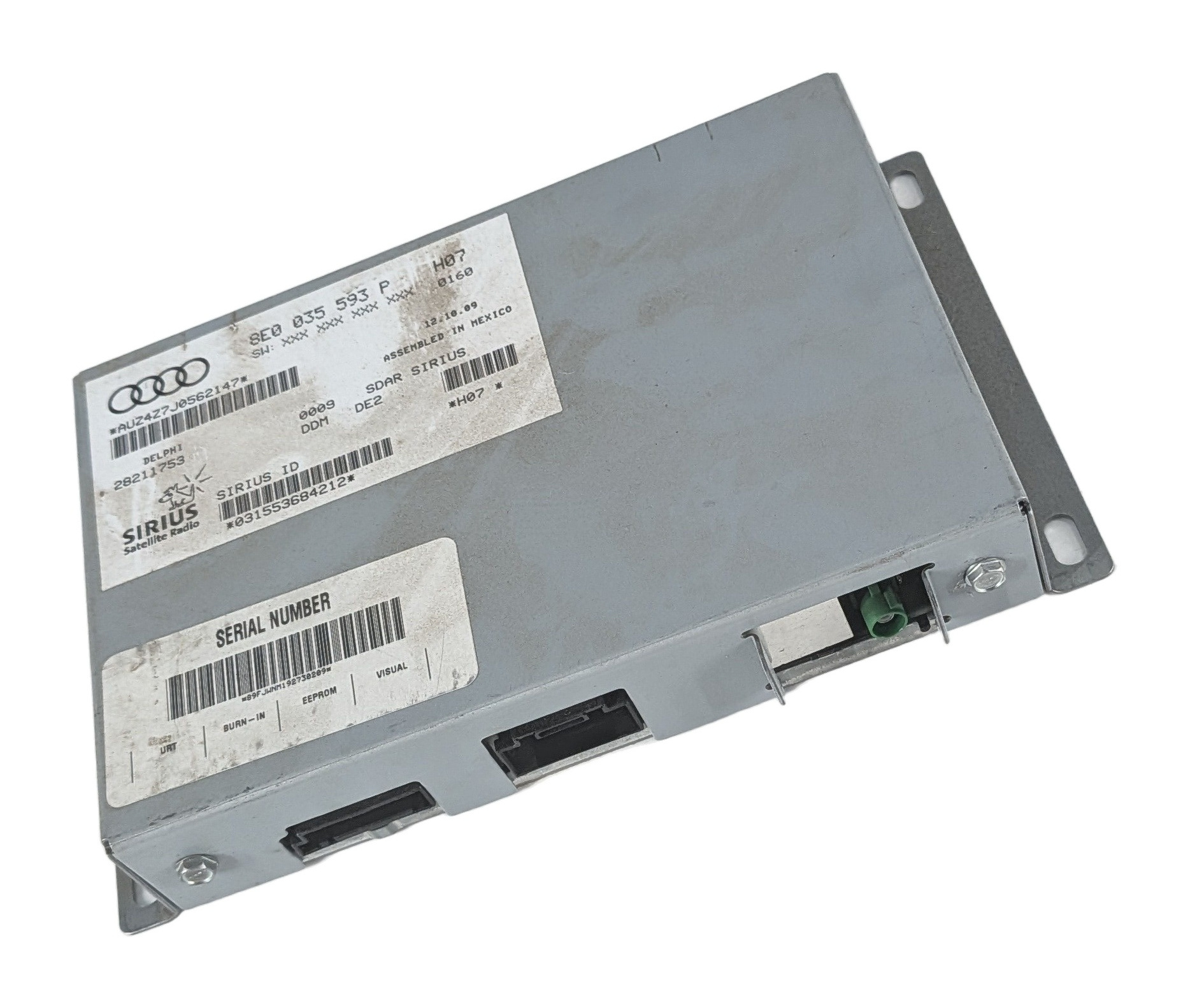 06-13 AUDI A3 A4 VW GTI JETTA SIRIUS XM SATELLITE RADIO RECEIVER MODULE — exact item pictured