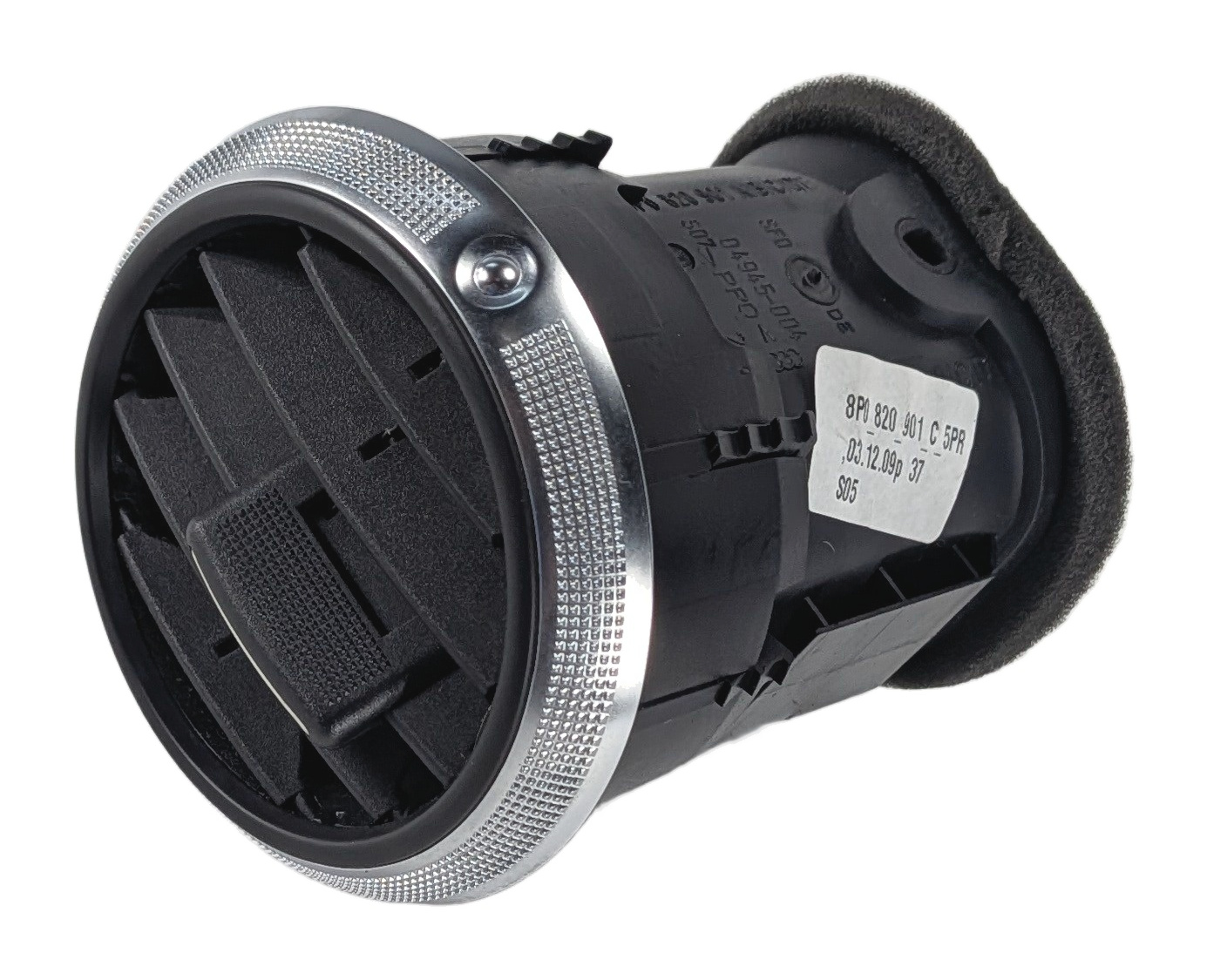2010 AUDI A3 (8P) DASHBOARD HEAT AIR AC HVAC VENT GRILLE (Black) — exact item pictured