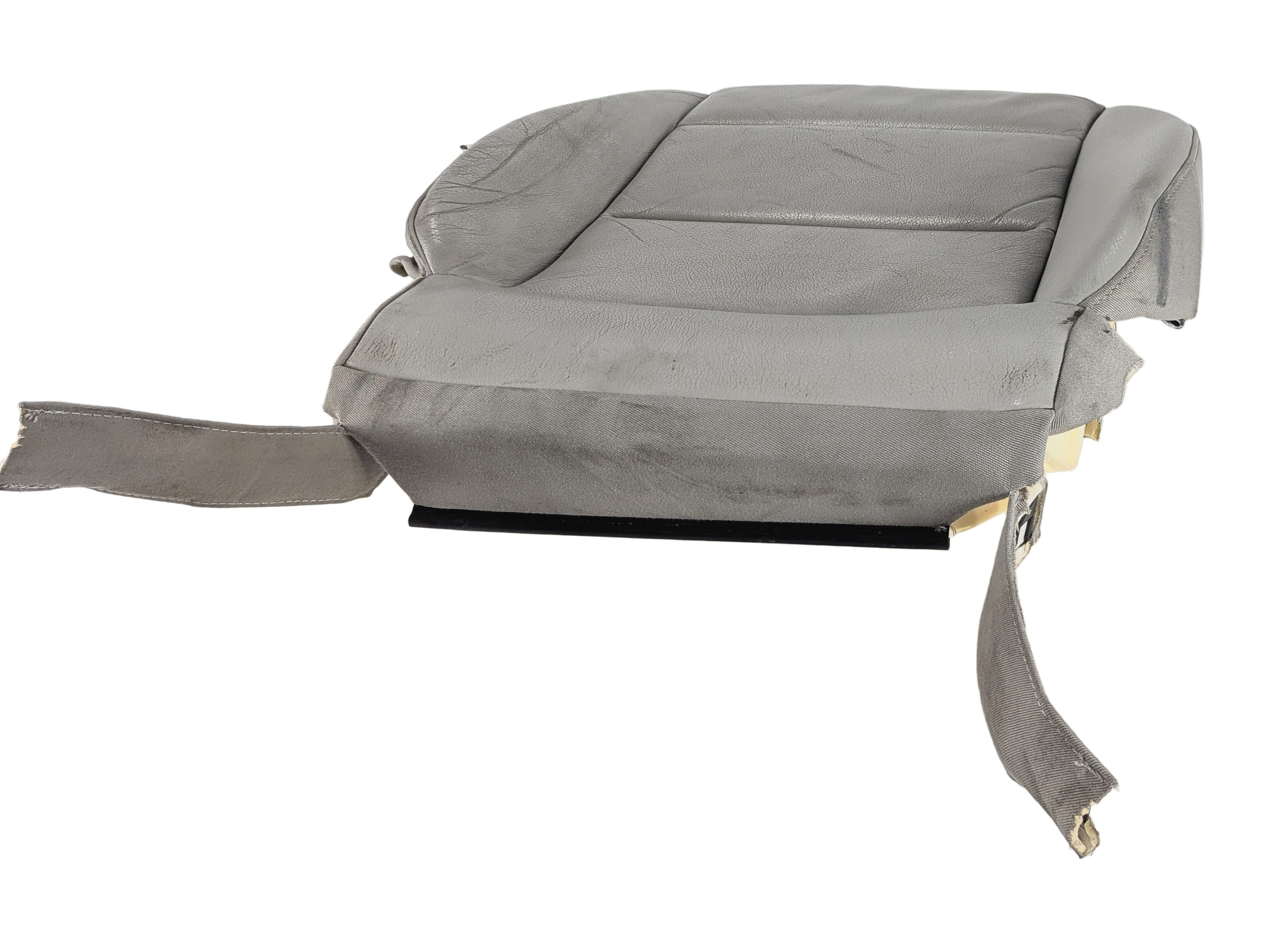 2010 AUDI A3 8P FRONT LEFT DRIVER LOWER SEAT BOTTOM CUSHION HEATED (Grey) — exact item pictured
