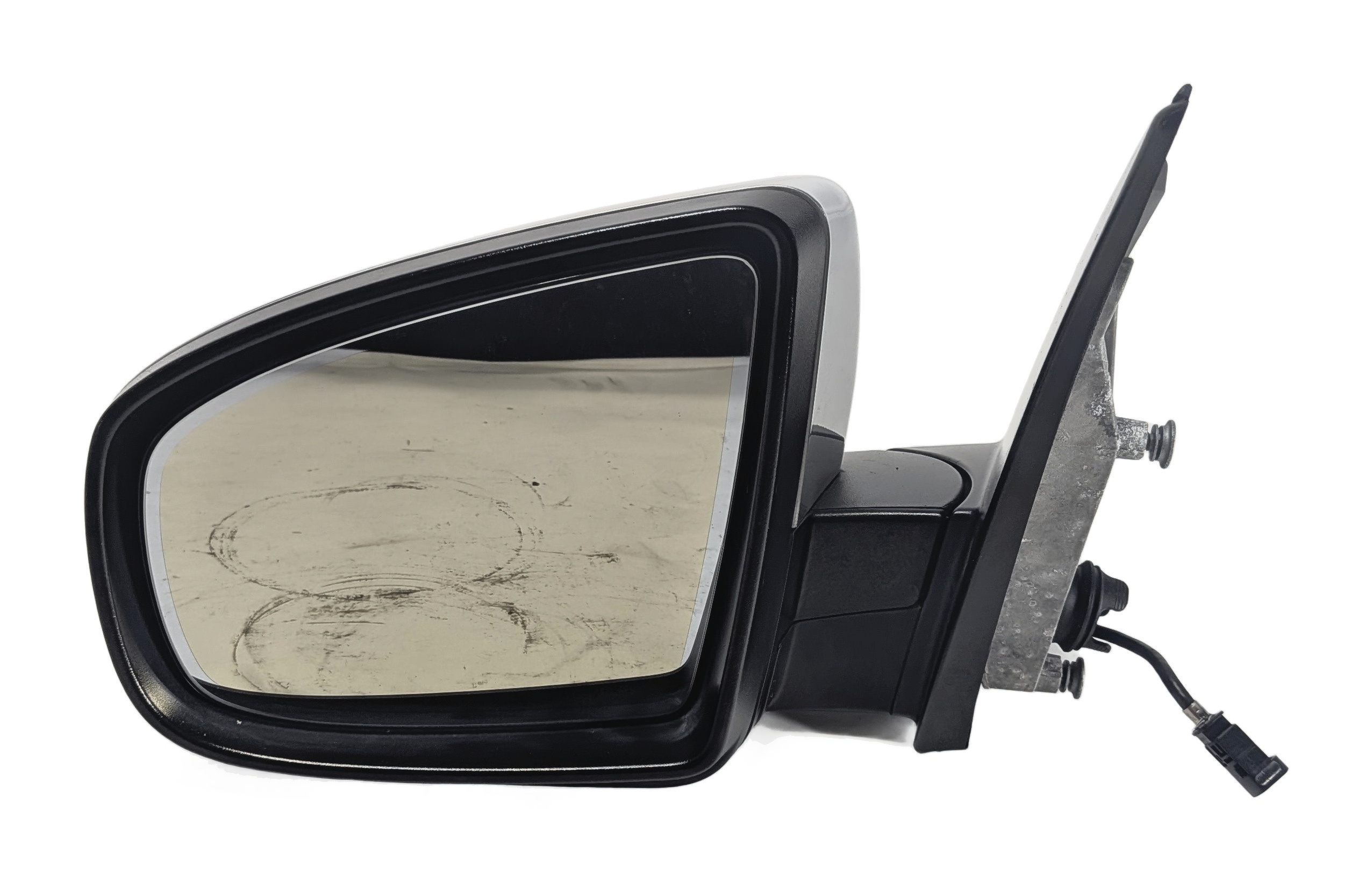 2007-2013 BMW X5 (E70) LEFT DRIVER P-FOLD AUTO DIM HEATED DOOR MIRROR (Silver) — exact item pictured