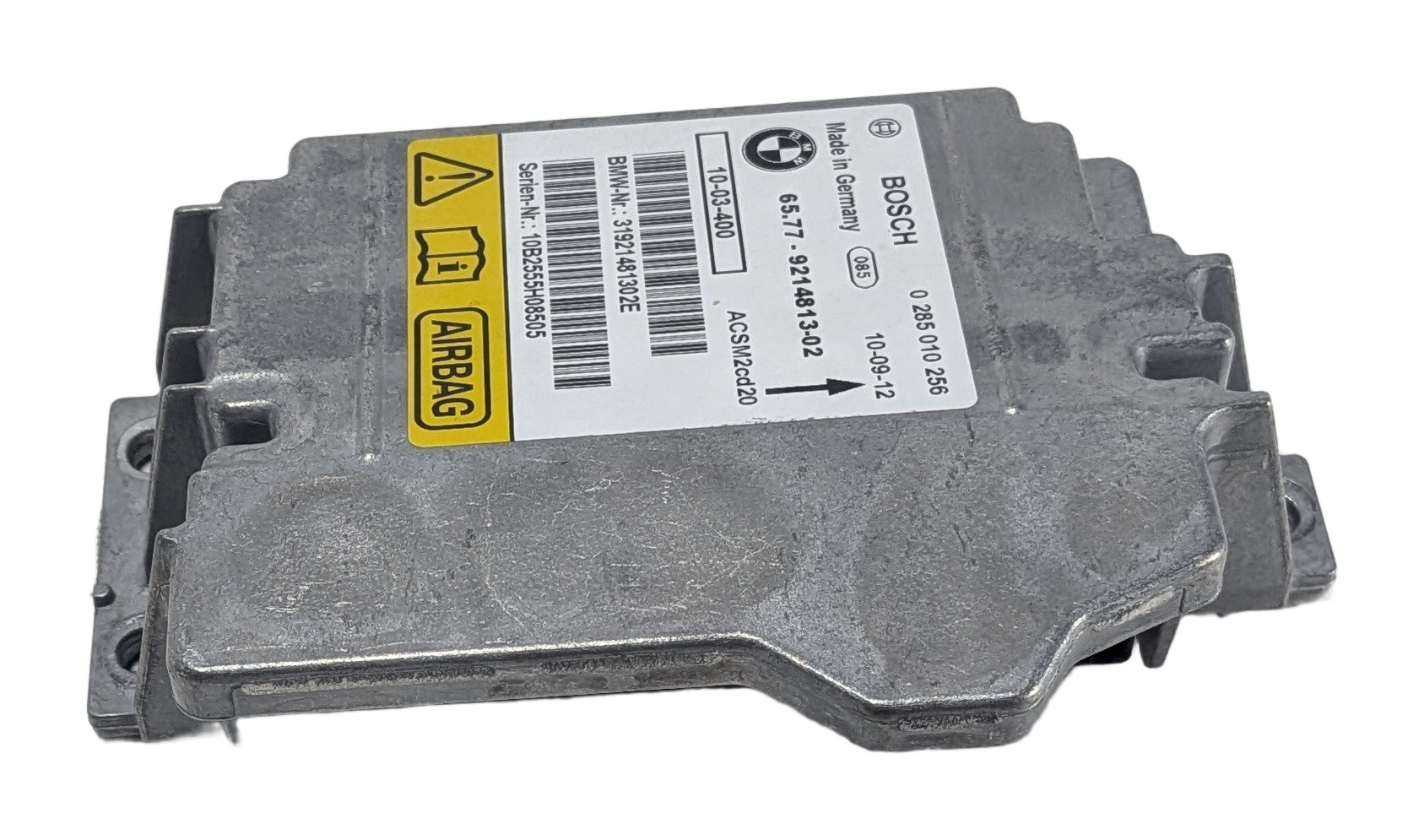 07-14 BMW 128i 135i X1 X5 X5M X6 X6M (E84 E87 E70 E71) SRS BAG CONTROL MODULE — exact item pictured