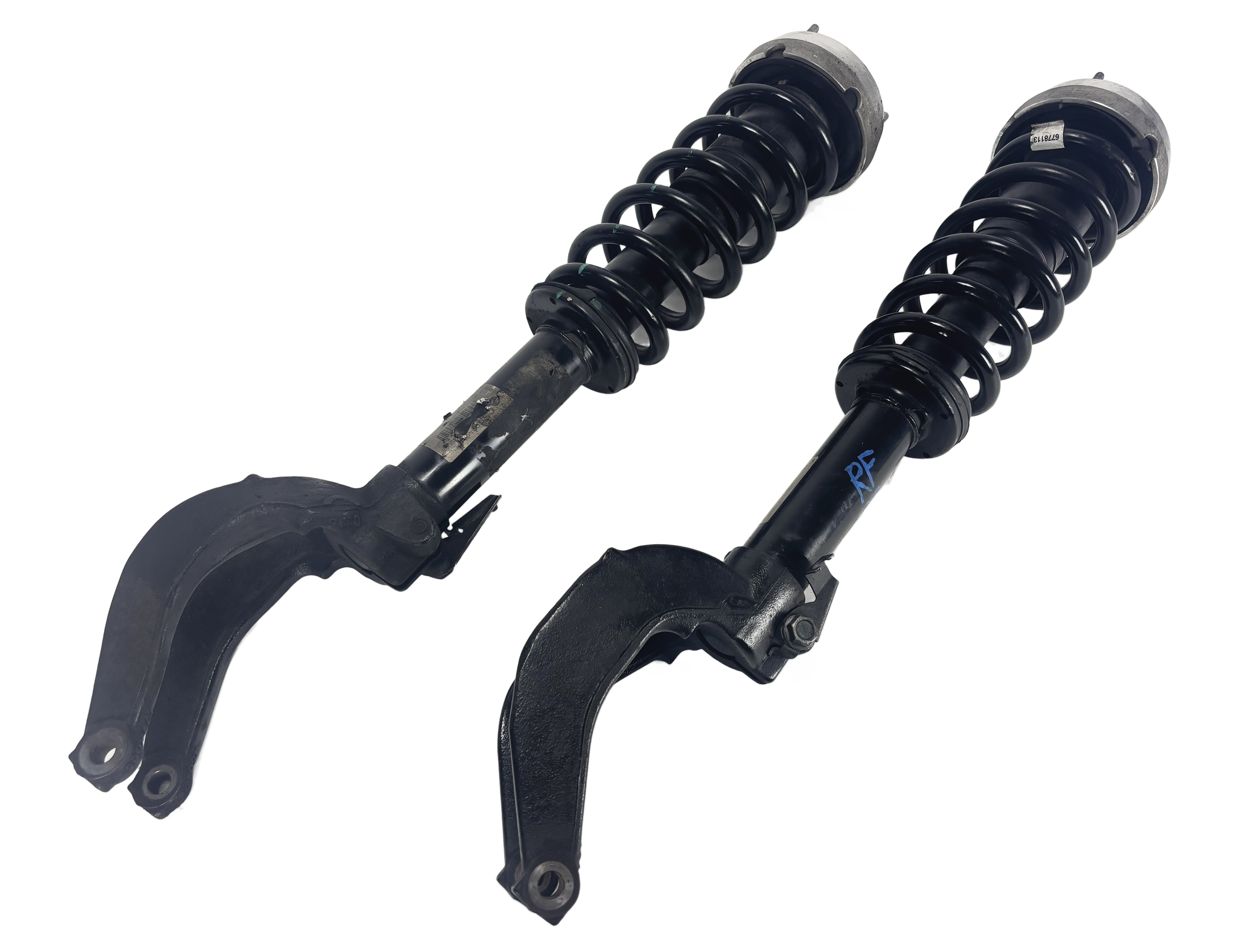 07-13 BMW X5 E70 FRONT LEFT/RIGHT ADAPTIVE DRIVE SHOCK STRUT ASSEMBLY SET/2 — exact item pictured