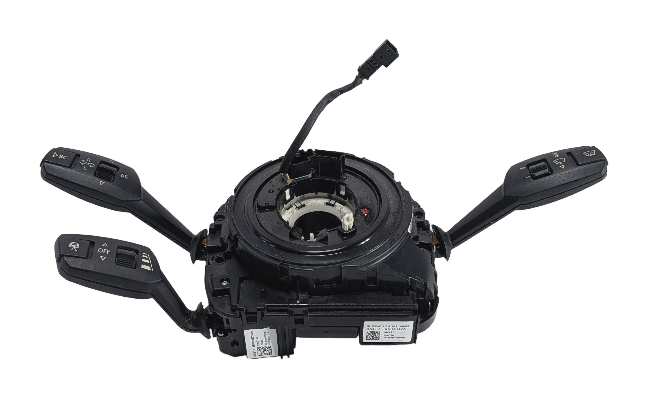 07-13 BMW X5 (E70) HEATED STEERING WHEEL BLINKER WIPER CRUISE COMBINATION SWITCH — exact item pictured