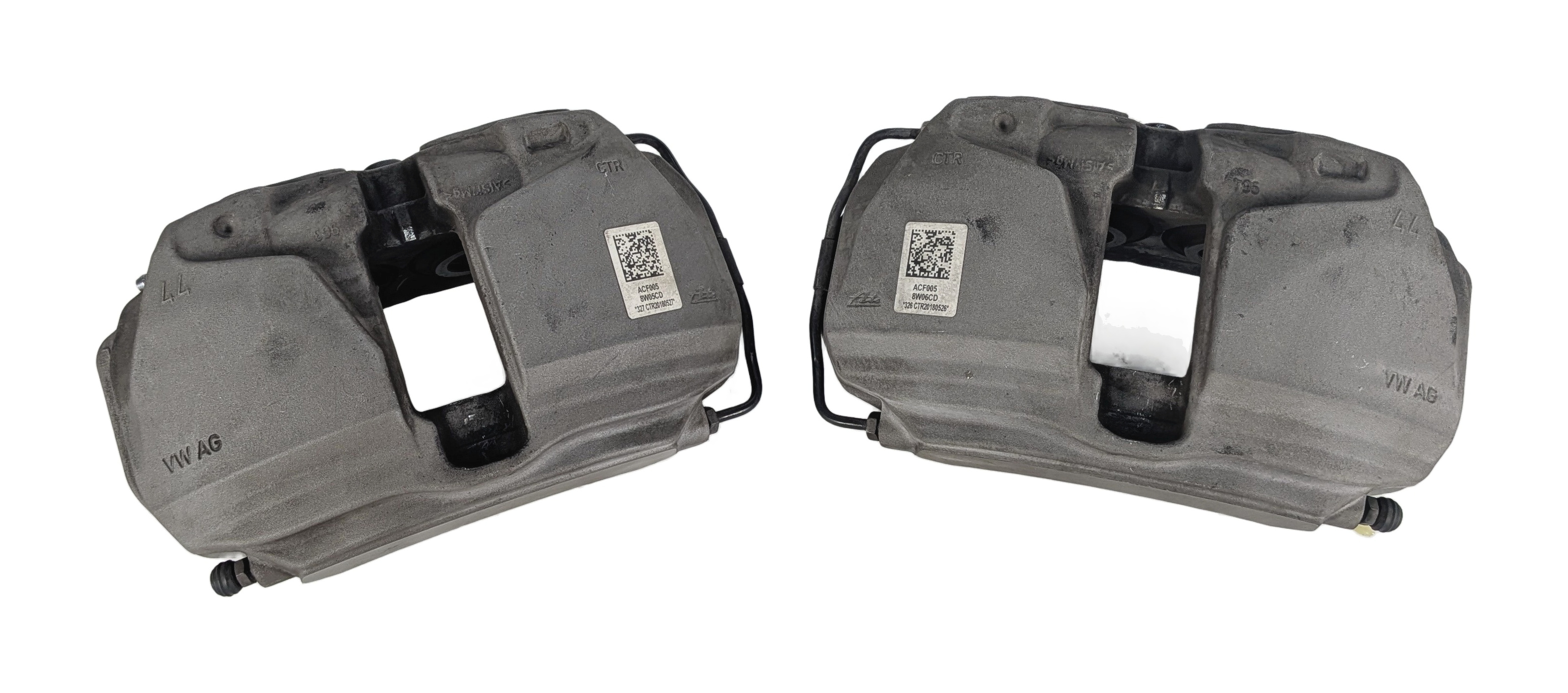 2017-2019 AUDI A4 A5 (B9 8W 8W6) FRONT LEFT & RIGHT BRAKE CALIPER SET-2 — exact item pictured