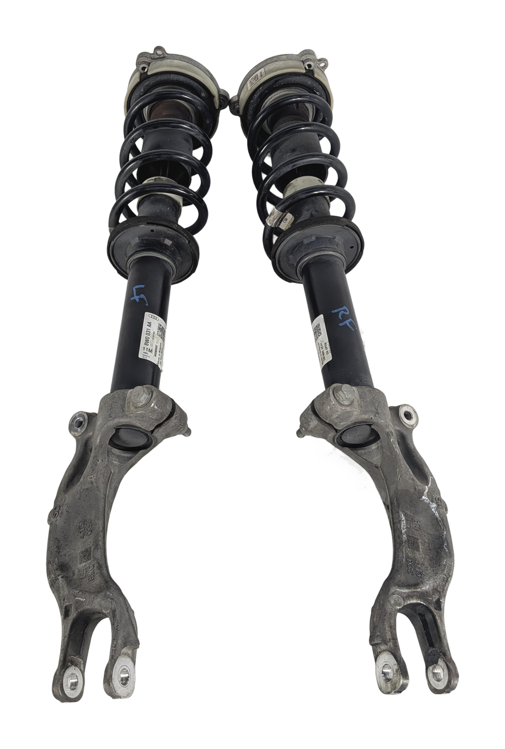 2017-2019 AUDI A4 (B9 8W) FRONT LEFT & RIGHT STANDARD SUSPENSION SHOCK STRUT SET — exact item pictured