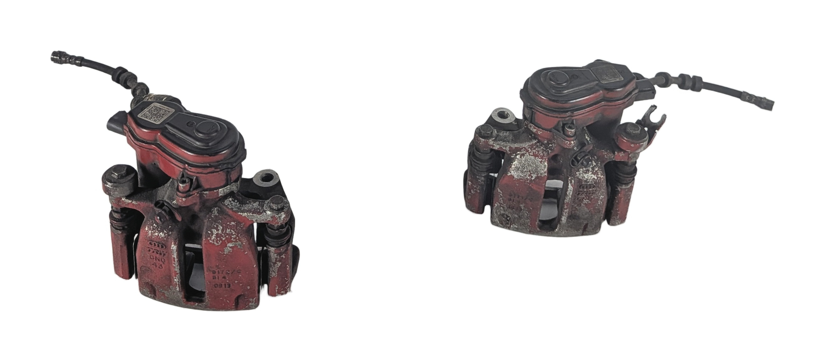12-17 AUDI A6 A7 (C7) REAR LEFT & RIGHT DISC BRAKE CALIPER SET/2 (330mm ROTOR) — exact item pictured