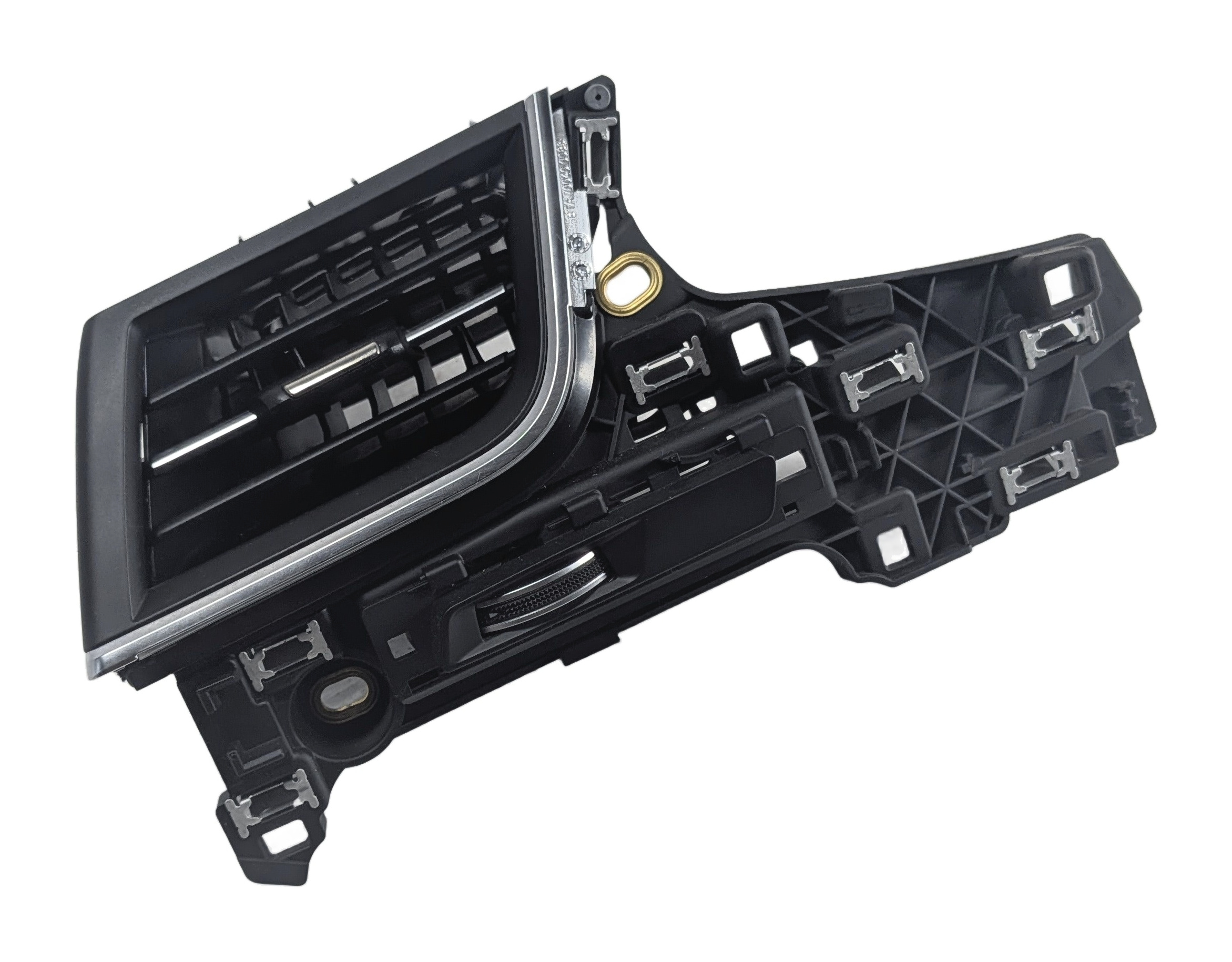 2017 AUDI Q7 (4M) FRONT LEFT DRIVER DASH HEAT AIR AC VENT w/TRIM CARRIER (Black) — exact item pictured