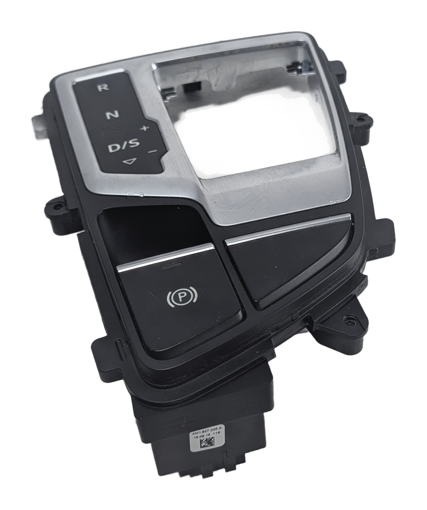2017 AUDI Q7 (4M) CENTER CONSOLE GEAR SELECTOR TRIM COVER w/PARKING BRAKE SWITCH — exact item pictured