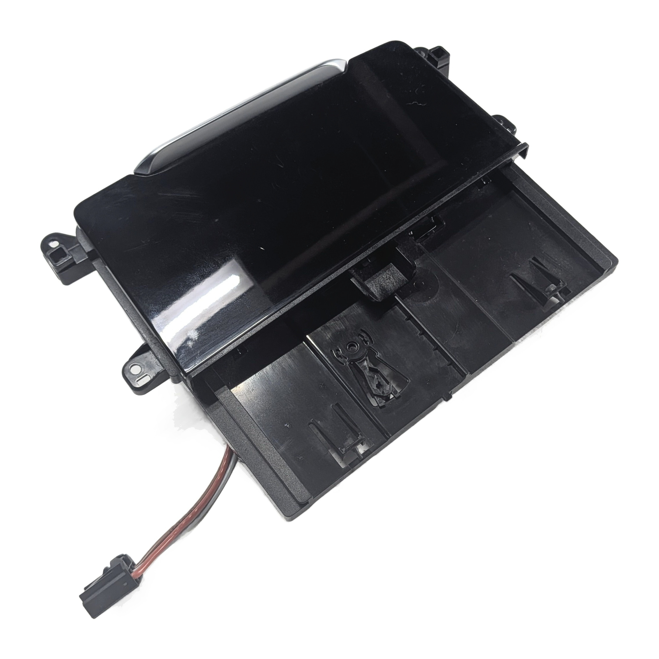 2017 AUDI Q7 (4M) FRONT CENTER CONSOLE ASHTRAY CUBBY COMPARTMENT w/POWER OUTLET — exact item pictured