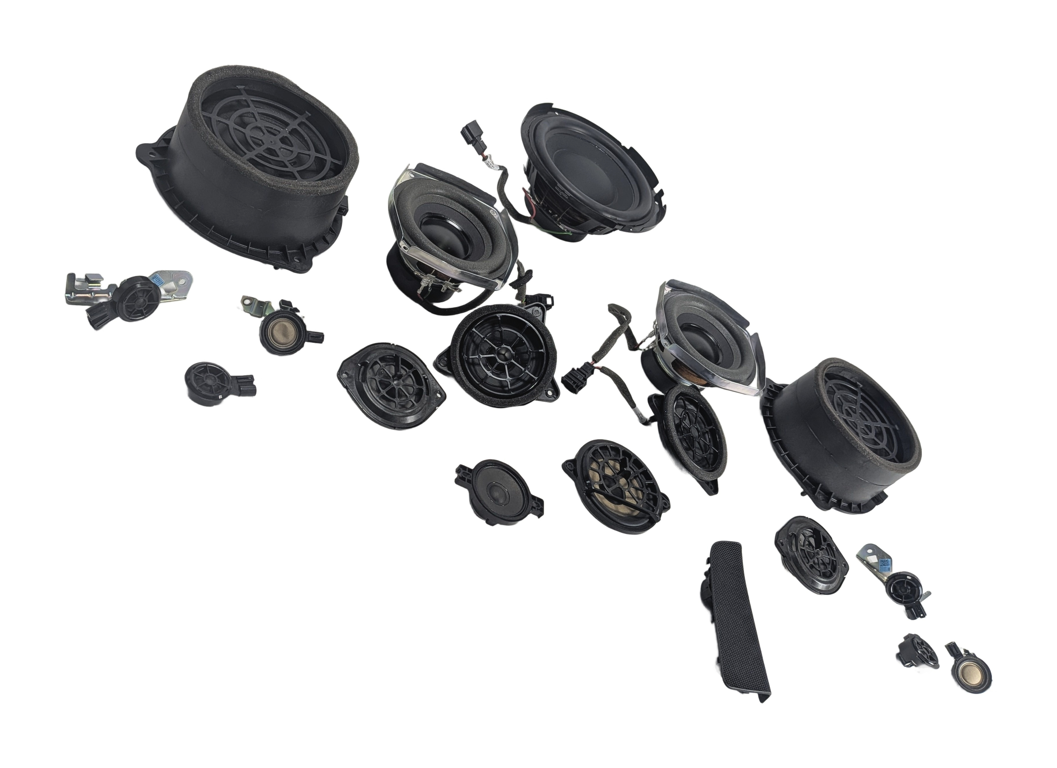 2017 AUDI Q7 (4M) BOSE 3D SOUND SPEAKER SET SUBWOOFER WOOFER MIDRANGE TWEETER — exact item pictured