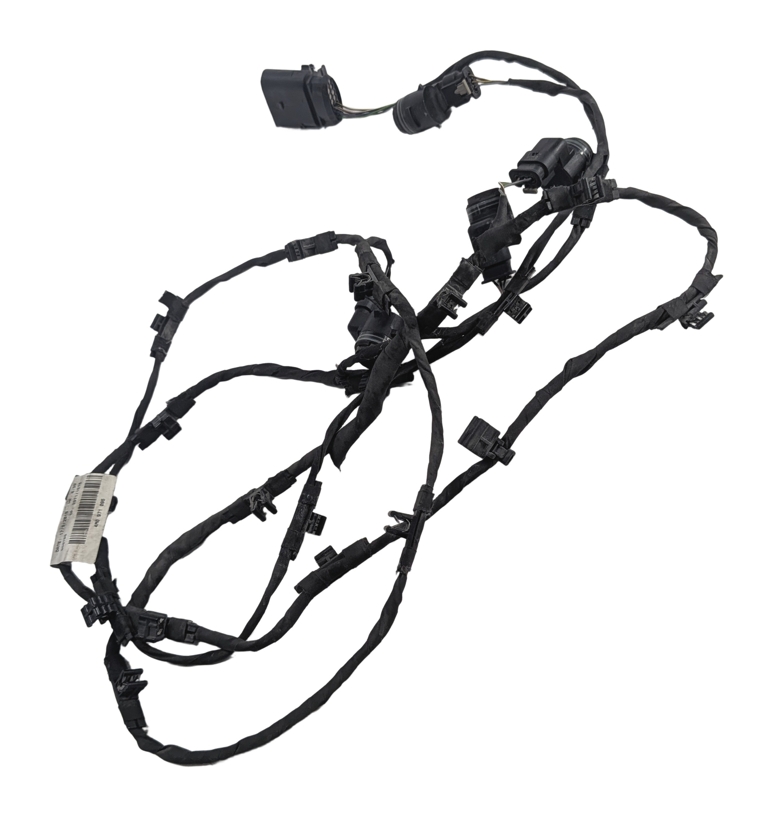 2017 AUDI Q7 (4M) FRONT BUMPER PARK ASSIST PDC SENSORS SET w/HARNESS (Silver) — exact item pictured