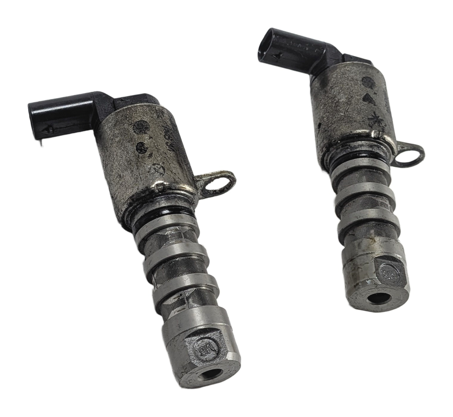 2017-2019 AUDI Q7 (4M) ENGINE CAMSHAFT OIL CONTROL VALVE VVT SOLENOID SET/2 — exact item pictured