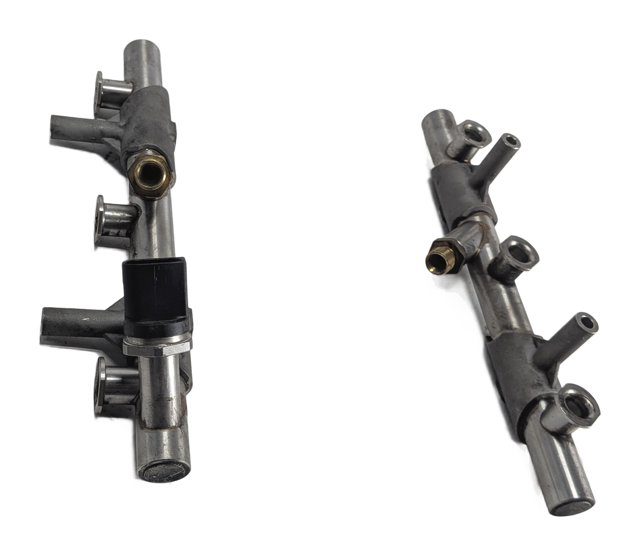 2017-2019 AUDI Q7 (4M) 3.0L SUPER (CREC) LEFT & RIGHT FUEL INJECTOR RAIL SET/2 — exact item pictured