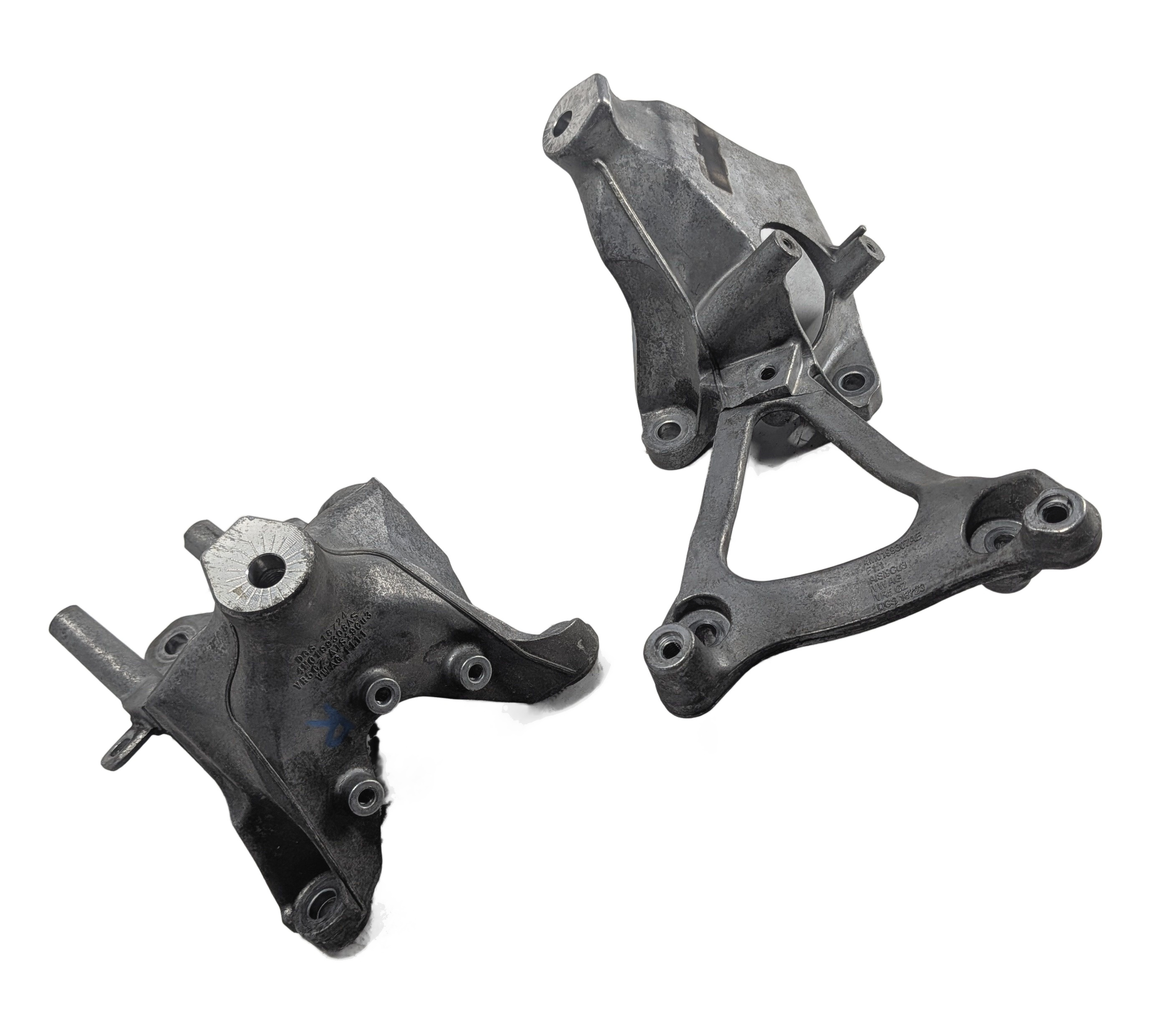 2017-2019 AUDI Q7 (4M) 3.0L SUPER (CREC) LEFT & RIGHT ENGINE MOUNT BRACKET SET/2 — exact item pictured