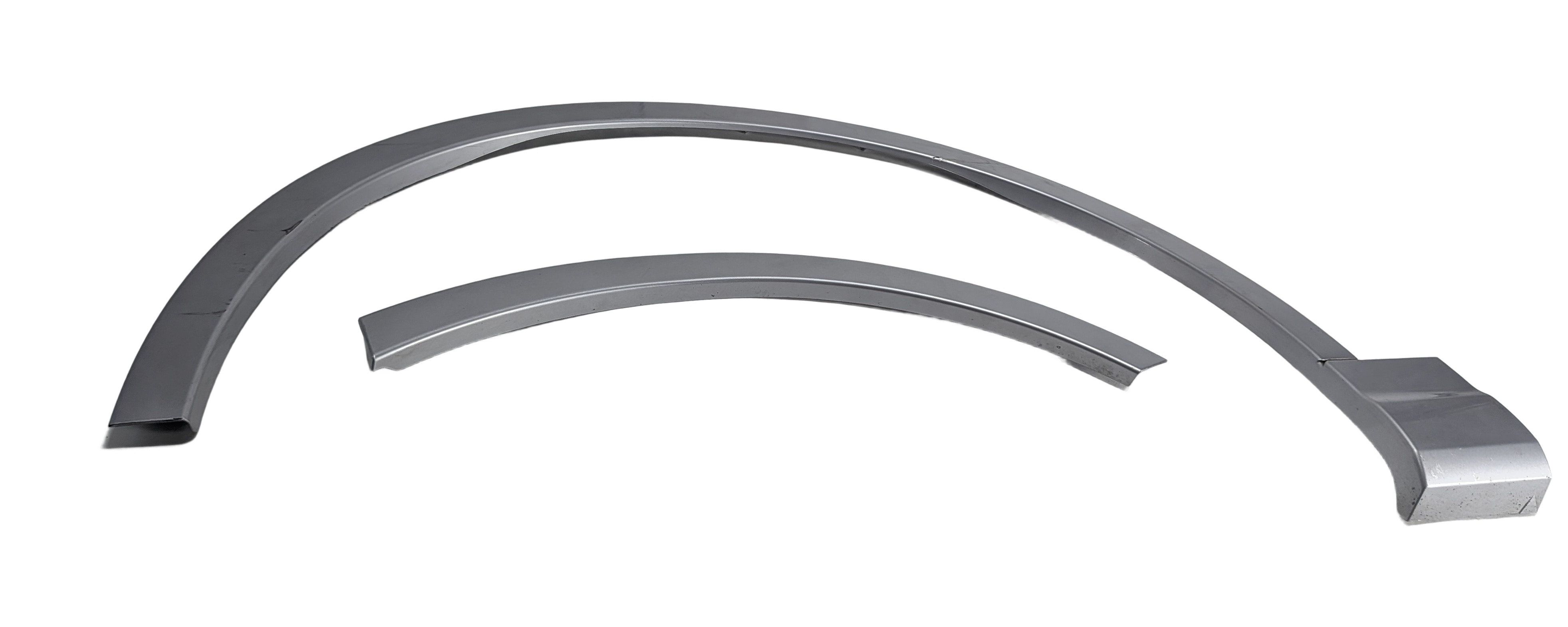 2017 AUDI Q7 (4M) FRONT REAR LEFT WHEEL ARCH MOLDING FENDER FLARE SET/2 (Silver) — exact item pictured