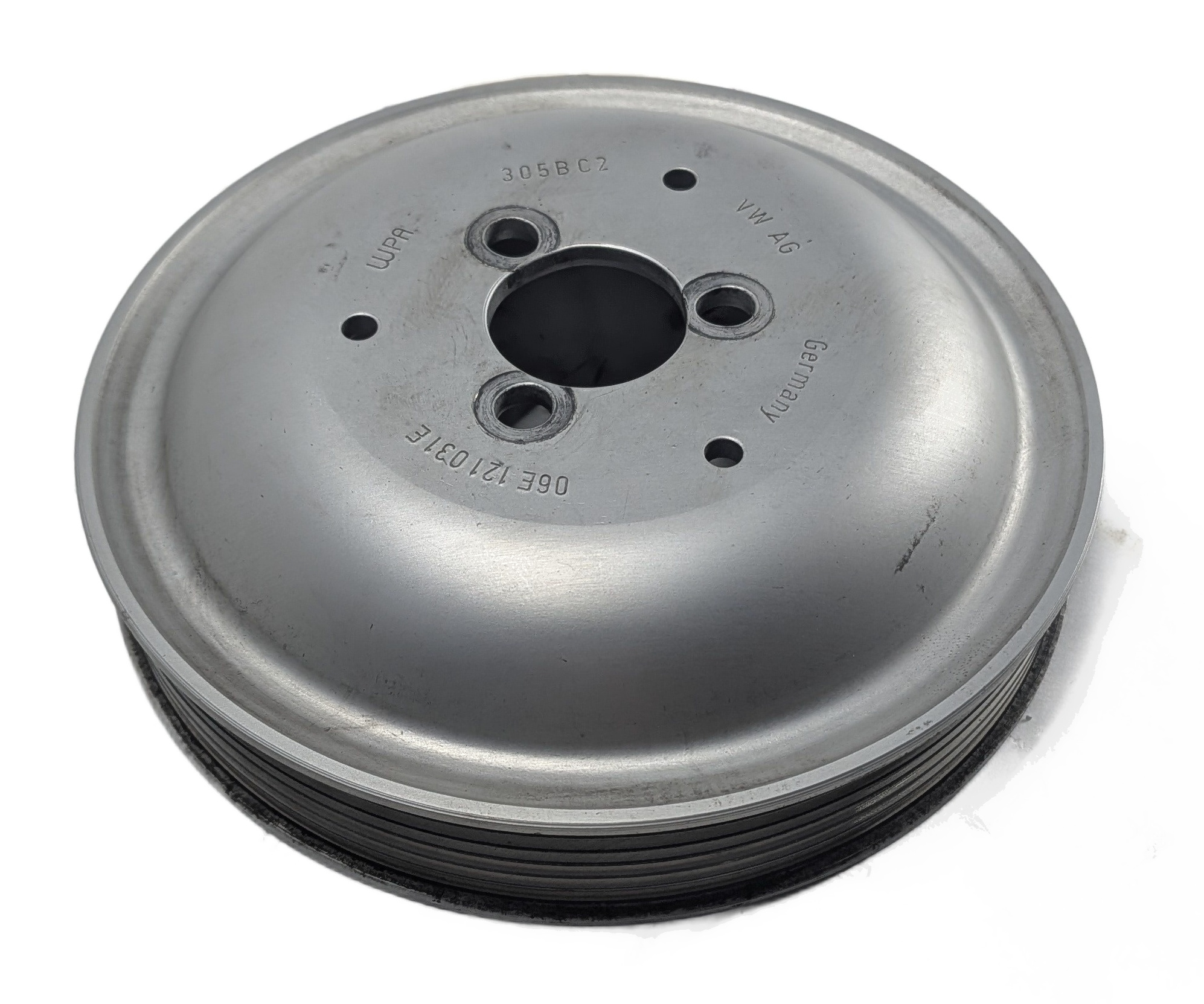 2017 AUDI Q7 (4M) 3.0L (CREC) ENGINE WATER COOLANT PUMP PULLEY — exact item pictured