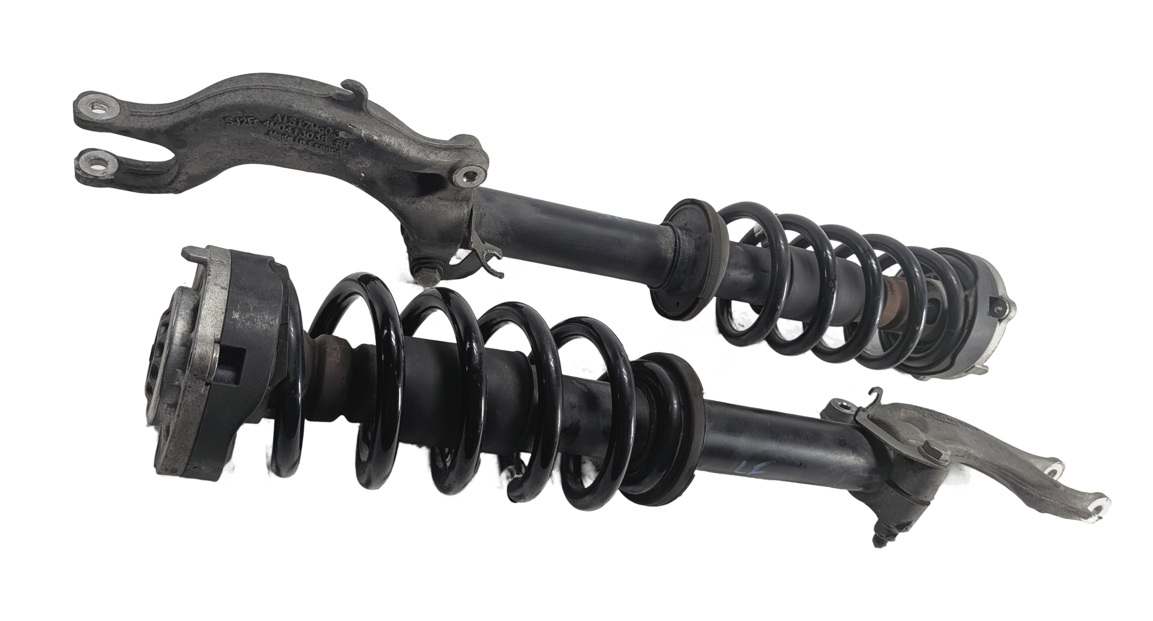 2017-2020 AUDI Q7 (4M) FRONT LEFT & RIGHT SUSPENSION SHOCK STRUT SET-2 — exact item pictured