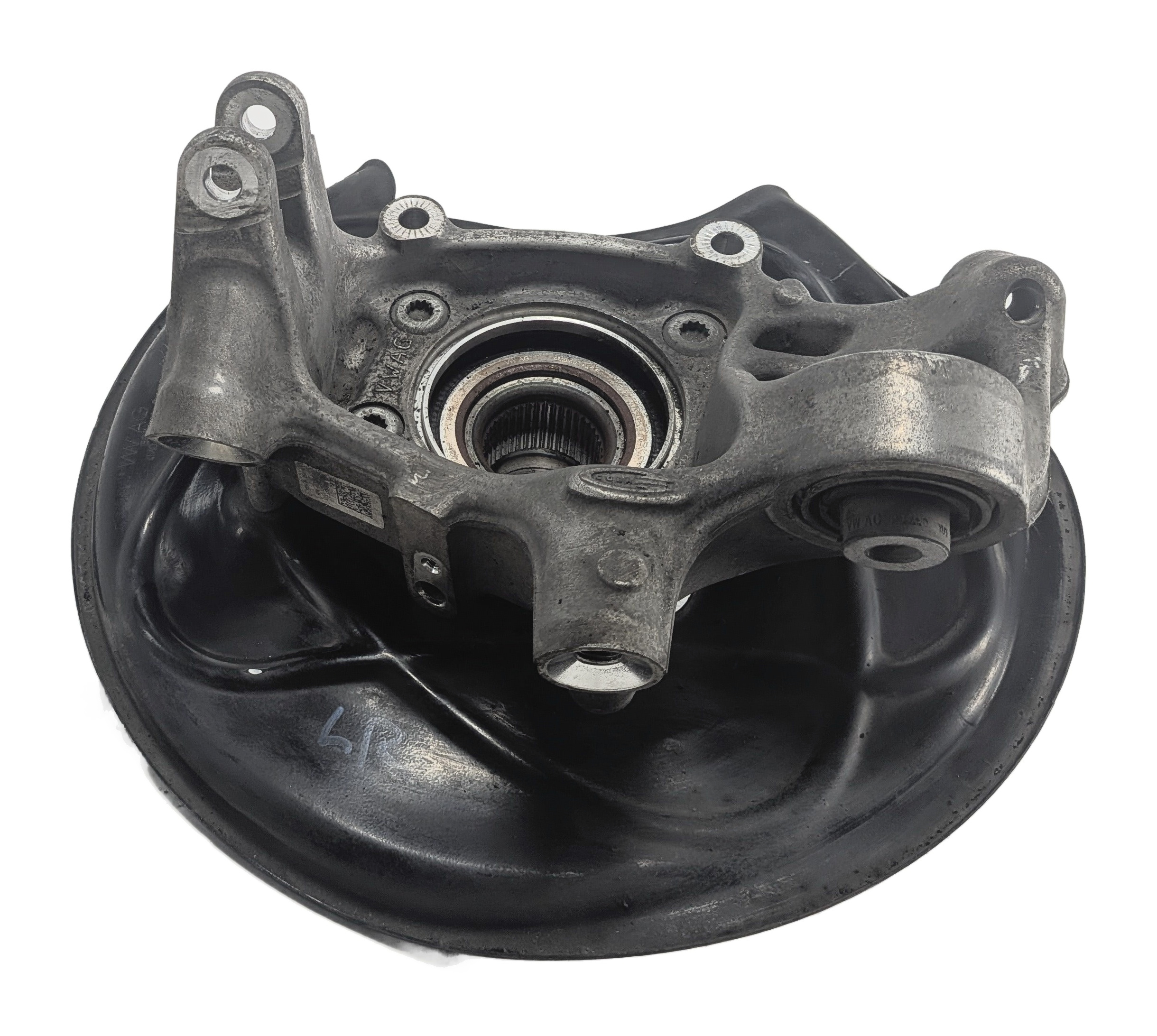 17-20 AUDI Q7 (4M) REAR LEFT DRIVER SPINDLE KNUCKLE WHEEL BEARING HUB w/ SHIELD — exact item pictured
