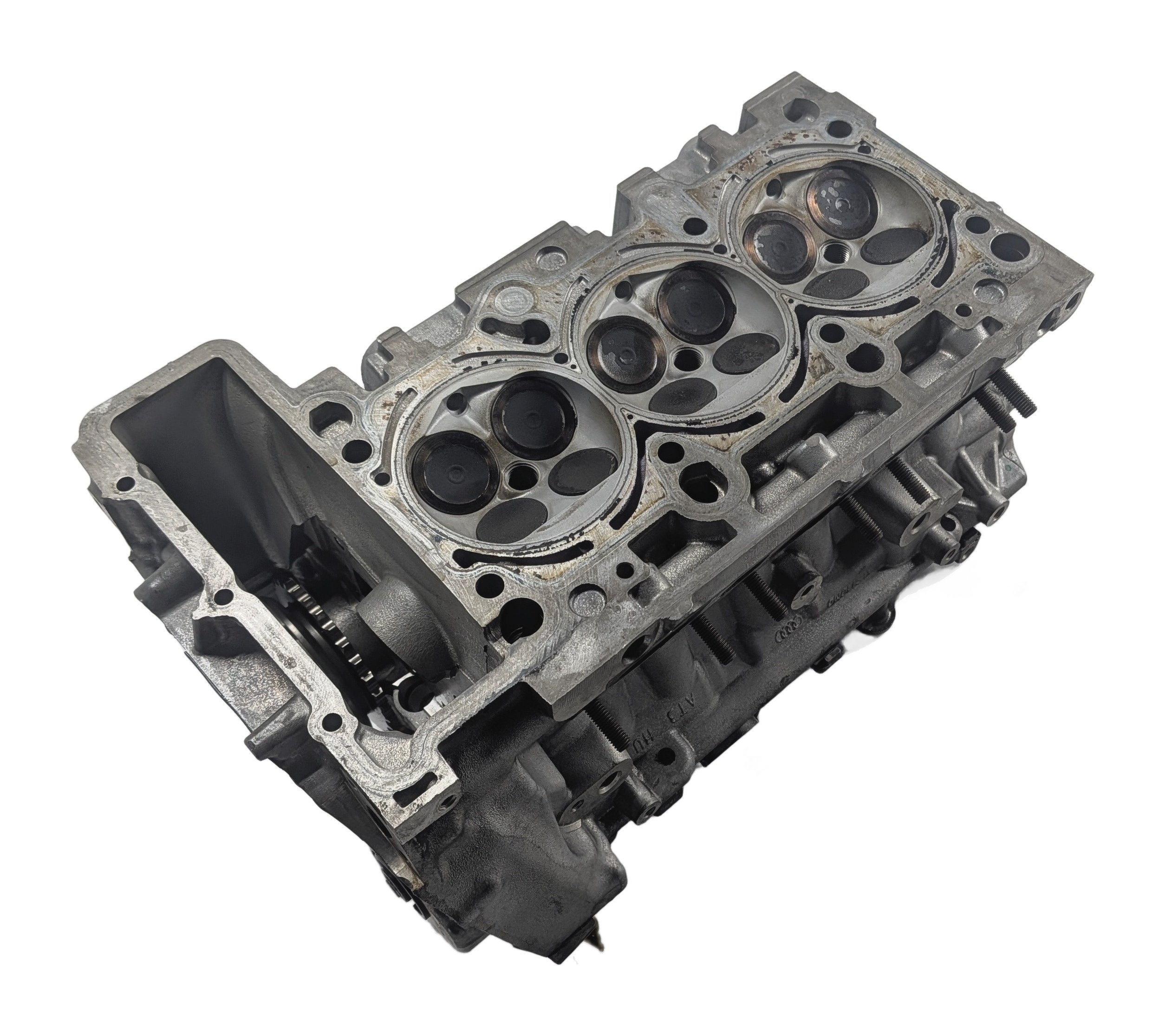 17-19 AUDI Q7 (4M) 3.0L SUPER LEFT DRIVER CYLINDER HEAD w/CAMSHAFTS GEARS VALVES — exact item pictured