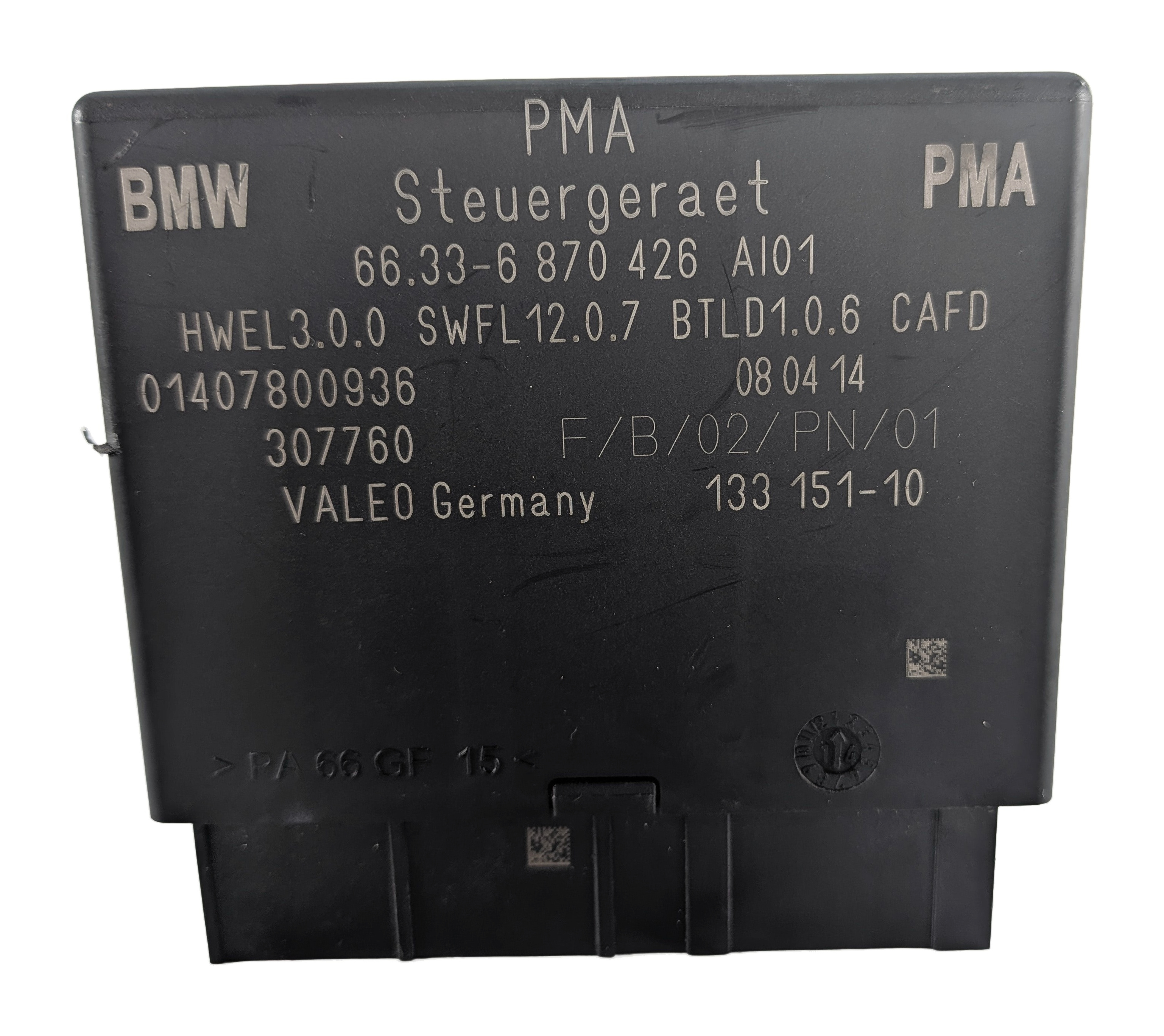 2014 BMW I3 (I01) PARK ASSIST PDC DISTANCE CONTROL MODULE COMPUTER — exact item pictured