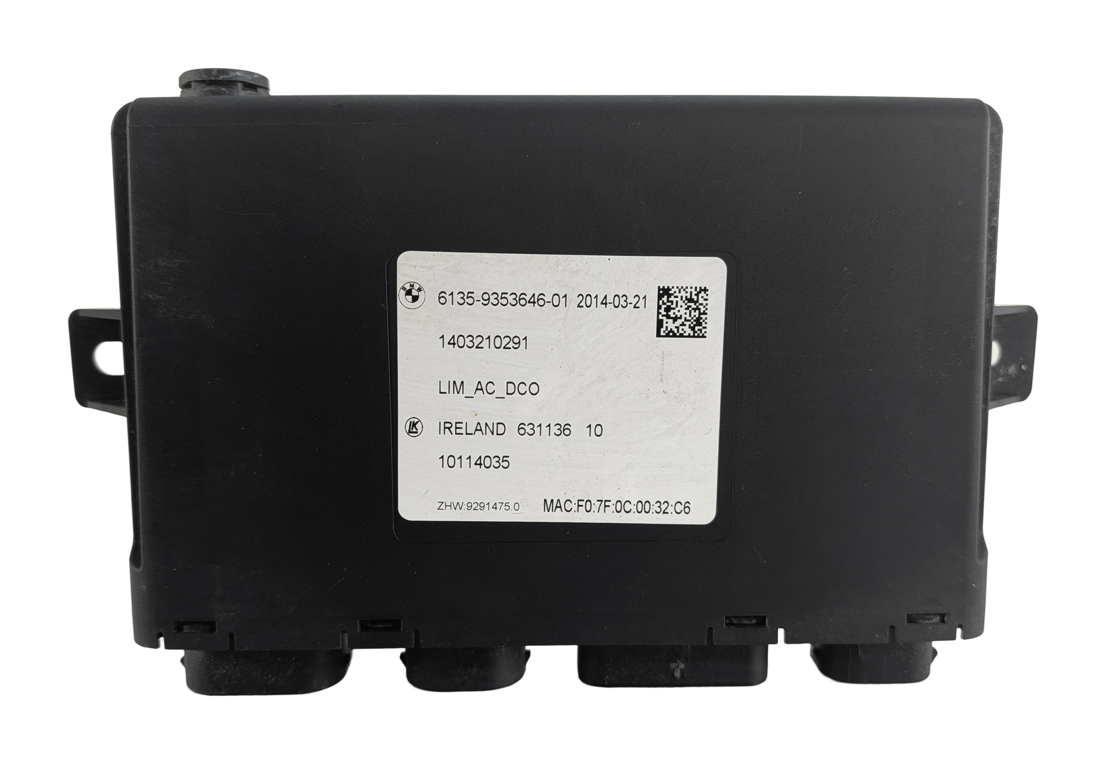 2014-2017 BMW I3 (I01) RAPID CHARGING INTERFACE CONTROL MODULE KLE — exact item pictured