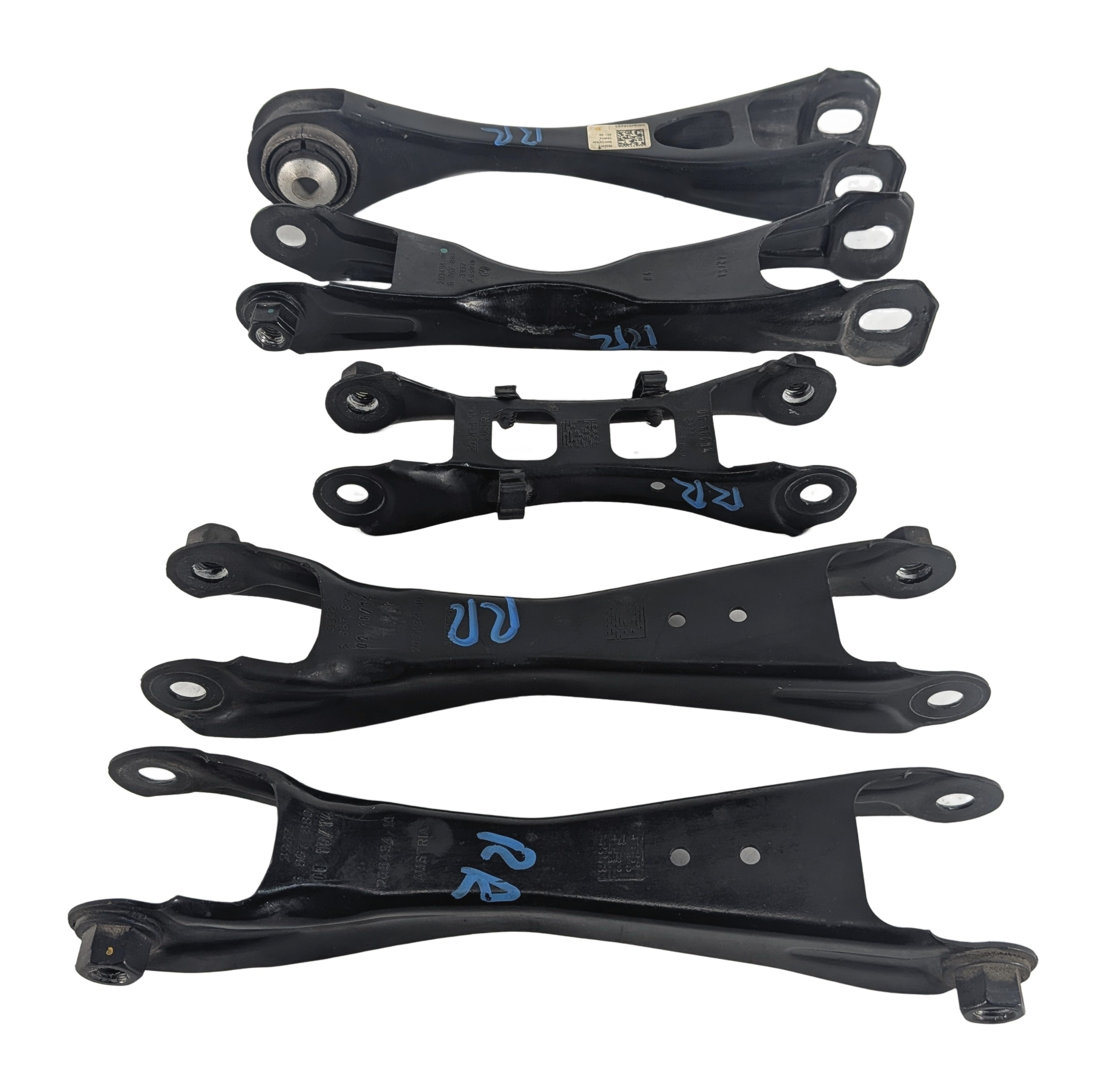 2014-2020 BMW i3 (I01) REAR RIGHT SUSPENSION CONTROL ARM SET/5 — exact item pictured