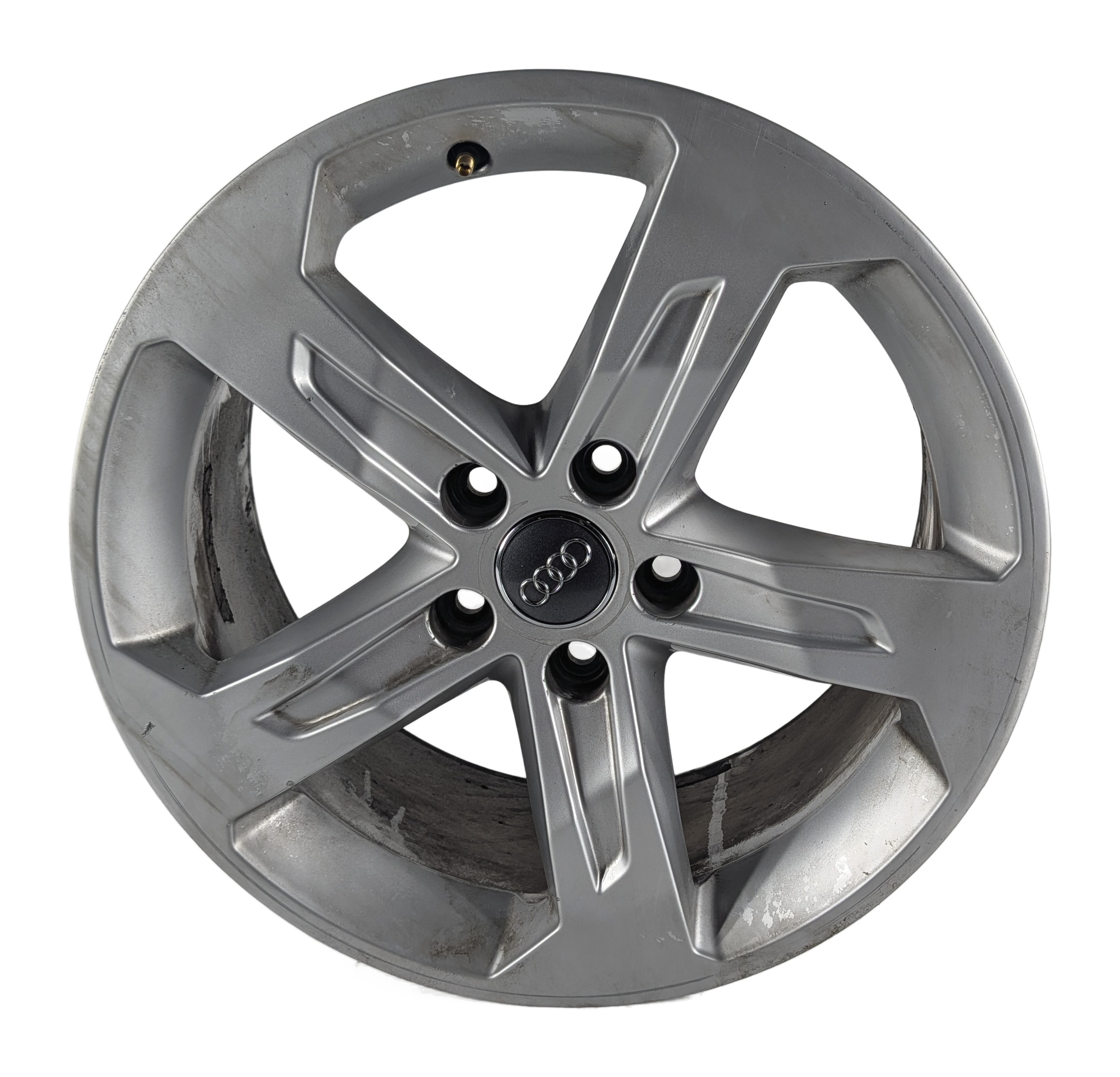 2017-2018 AUDI A3 (8V) 17X7.5 INCH ALUMINUM ALLOY 5 SPOKE (OPT CTO) WHEEL RIM — exact item pictured