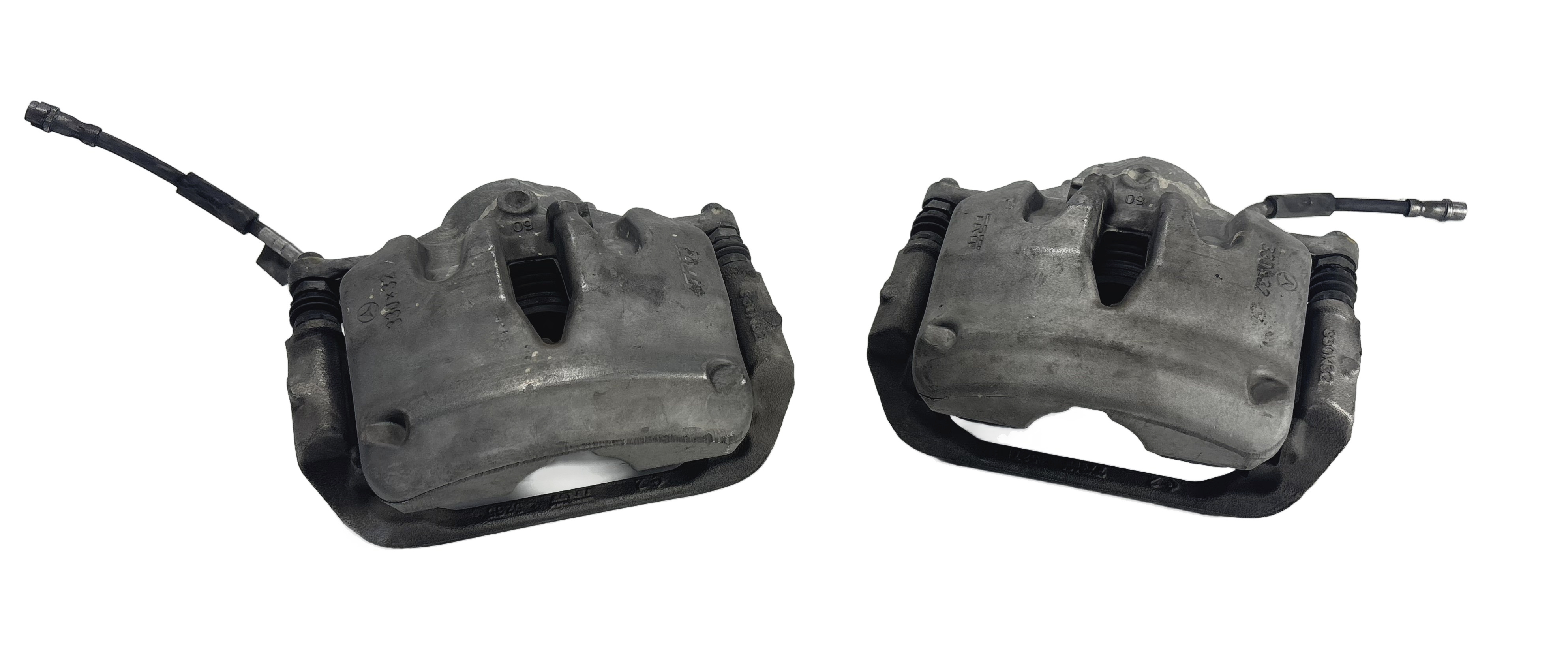 2015-2021 MERCEDES C300 E300 (W205 W213) FRONT LEFT & RIGHT BRAKE CALIPER SET — exact item pictured