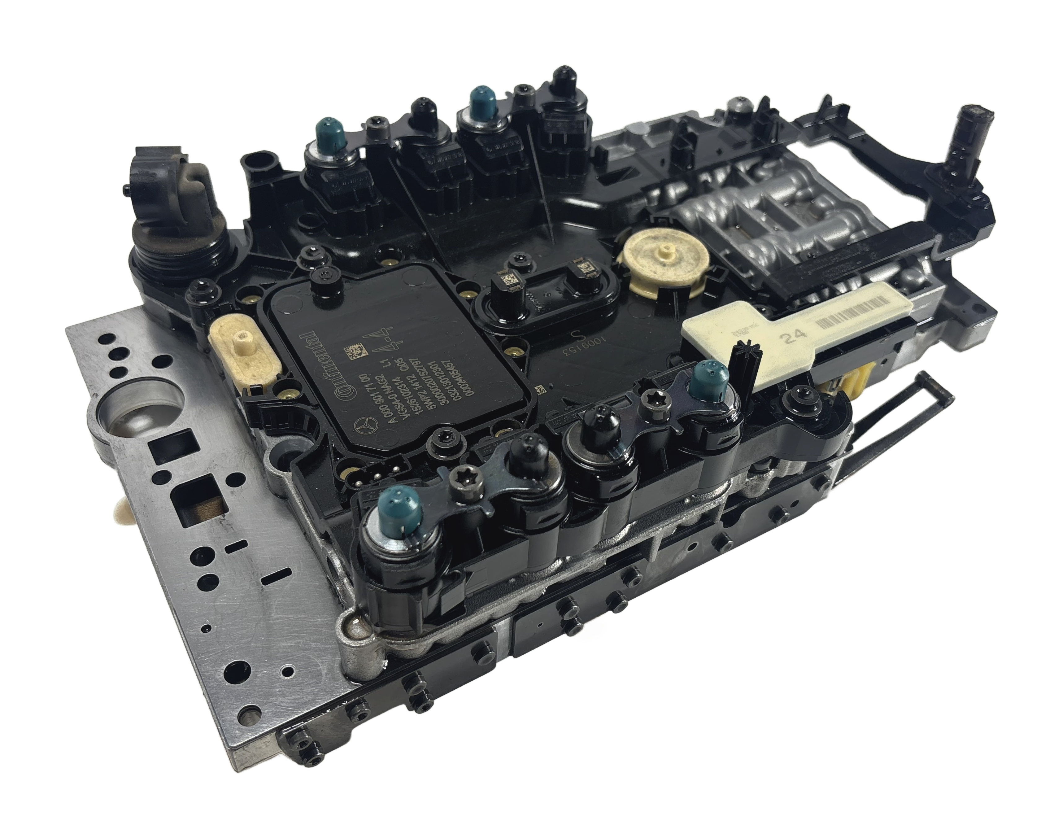 15-20 MERCEDES (W205 W212 W166 W222 X166) TRANSMISSION VALVE BODY w/CONDUCTOR — exact item pictured