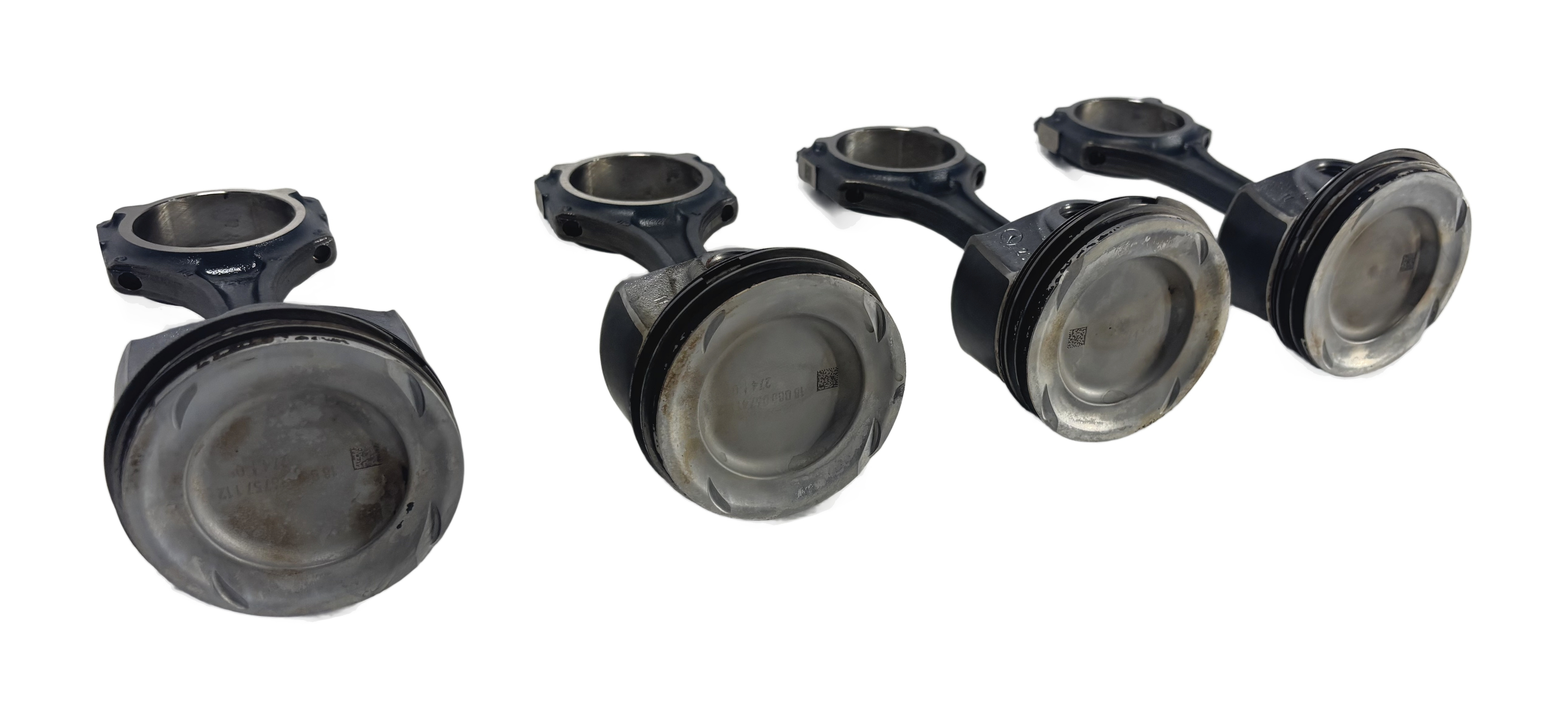 15-22 MERCEDES C E GLC SLC SLK (W205 W213 R171 X254) 2.0L M274 ENGINE PISTON SET — exact item pictured