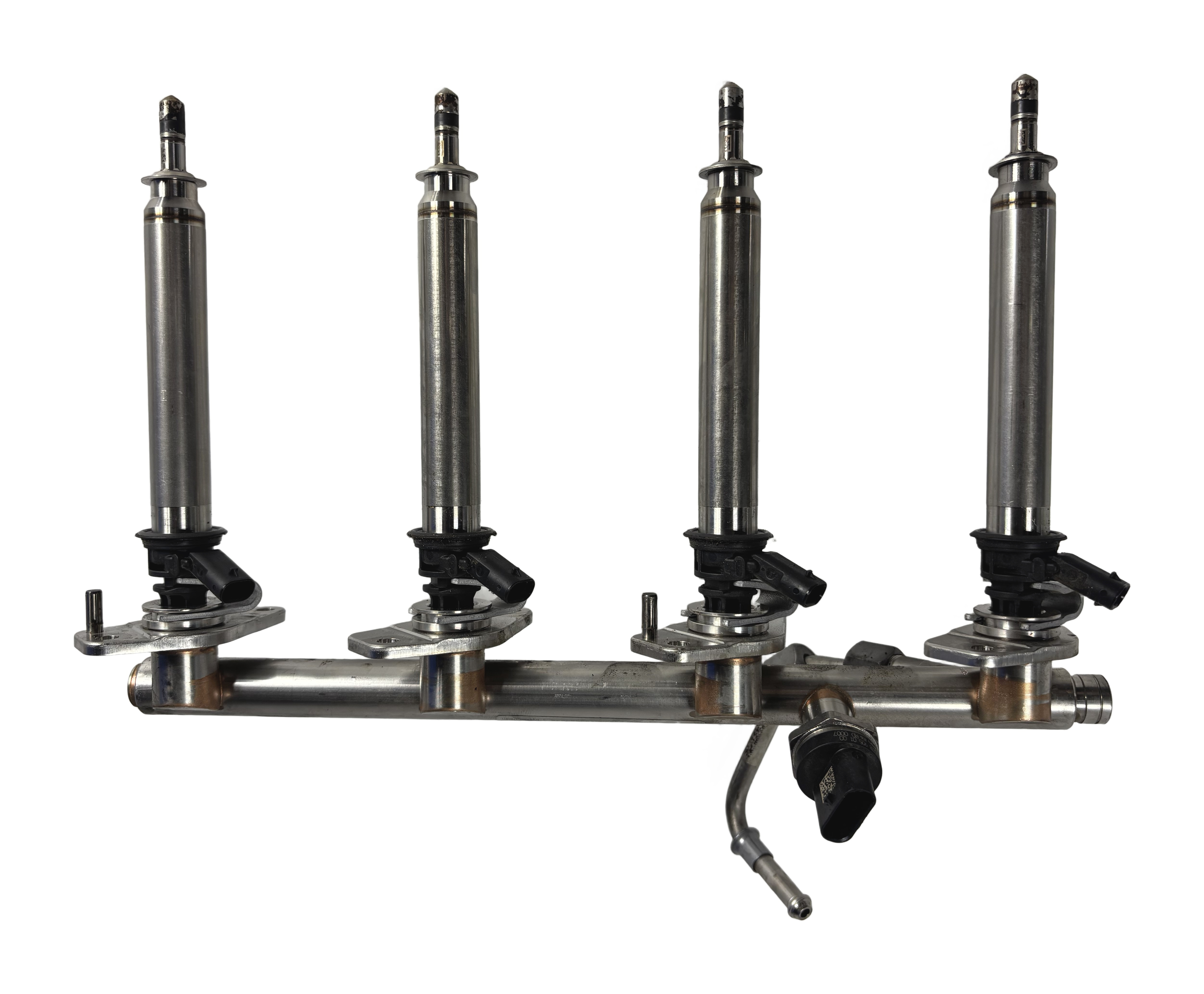 2016 MERCEDES C300 (W205) 2.0L (M274) ENGINE FUEL INJECTION RAIL w/INJECTORS — exact item pictured