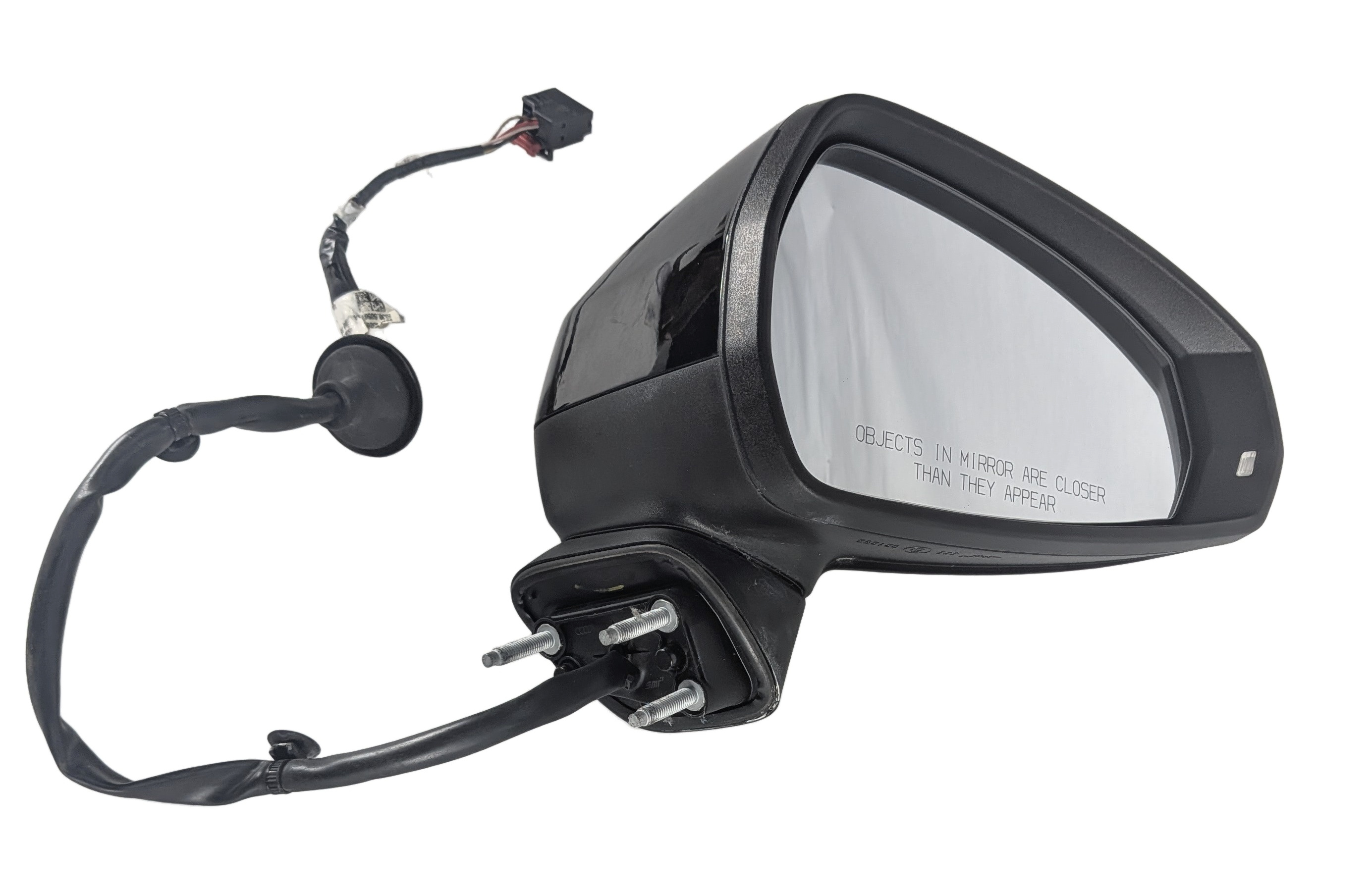15-18 AUDI A3 S3 (8V) RIGHT PASSENGER MANUAL FOLD HEATED DOOR MIRROR (Black) — exact item pictured