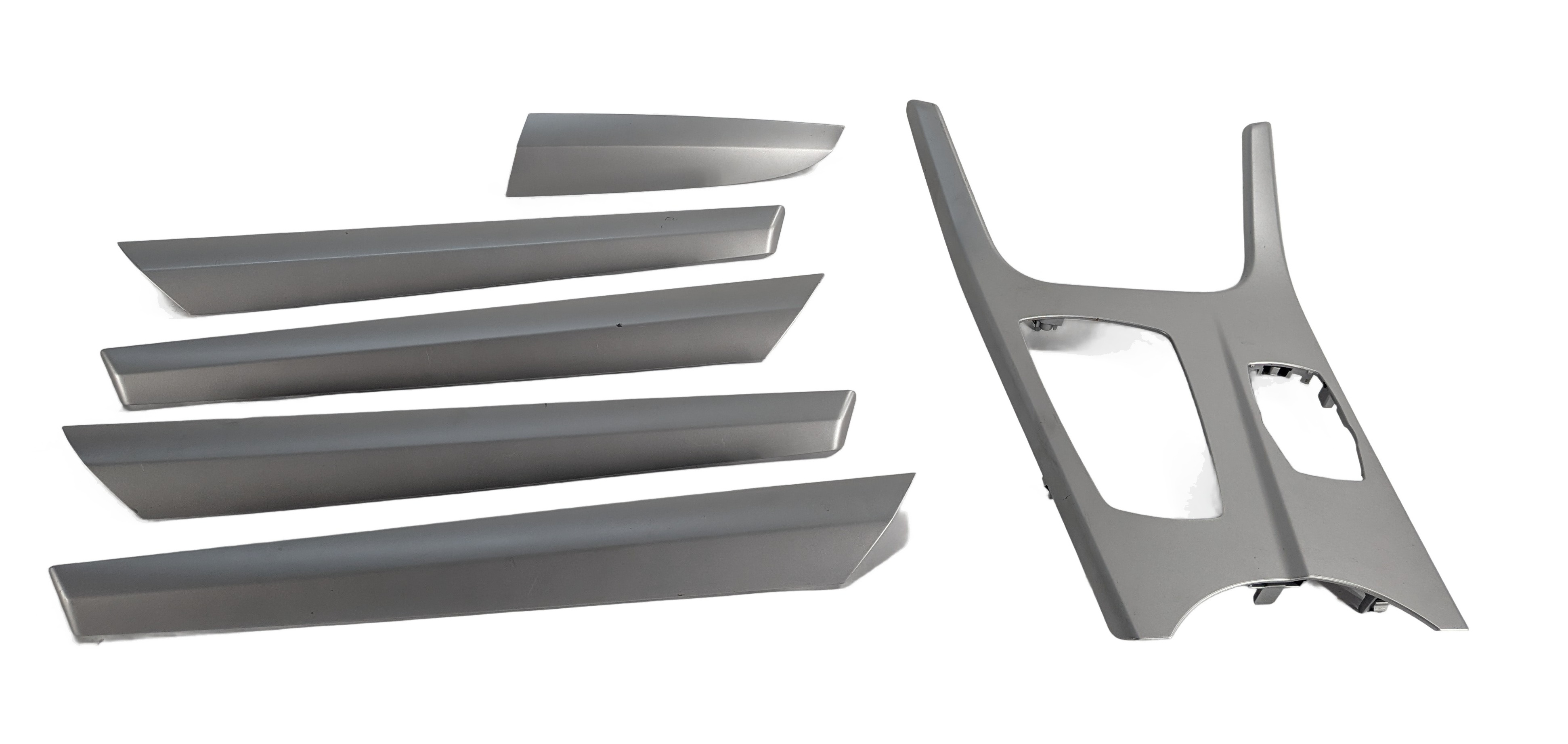 2013 BMW X3 F25 INTERIOR DOOR CENTER CONSOLE TRIM SET (Silver Matte) — exact item pictured