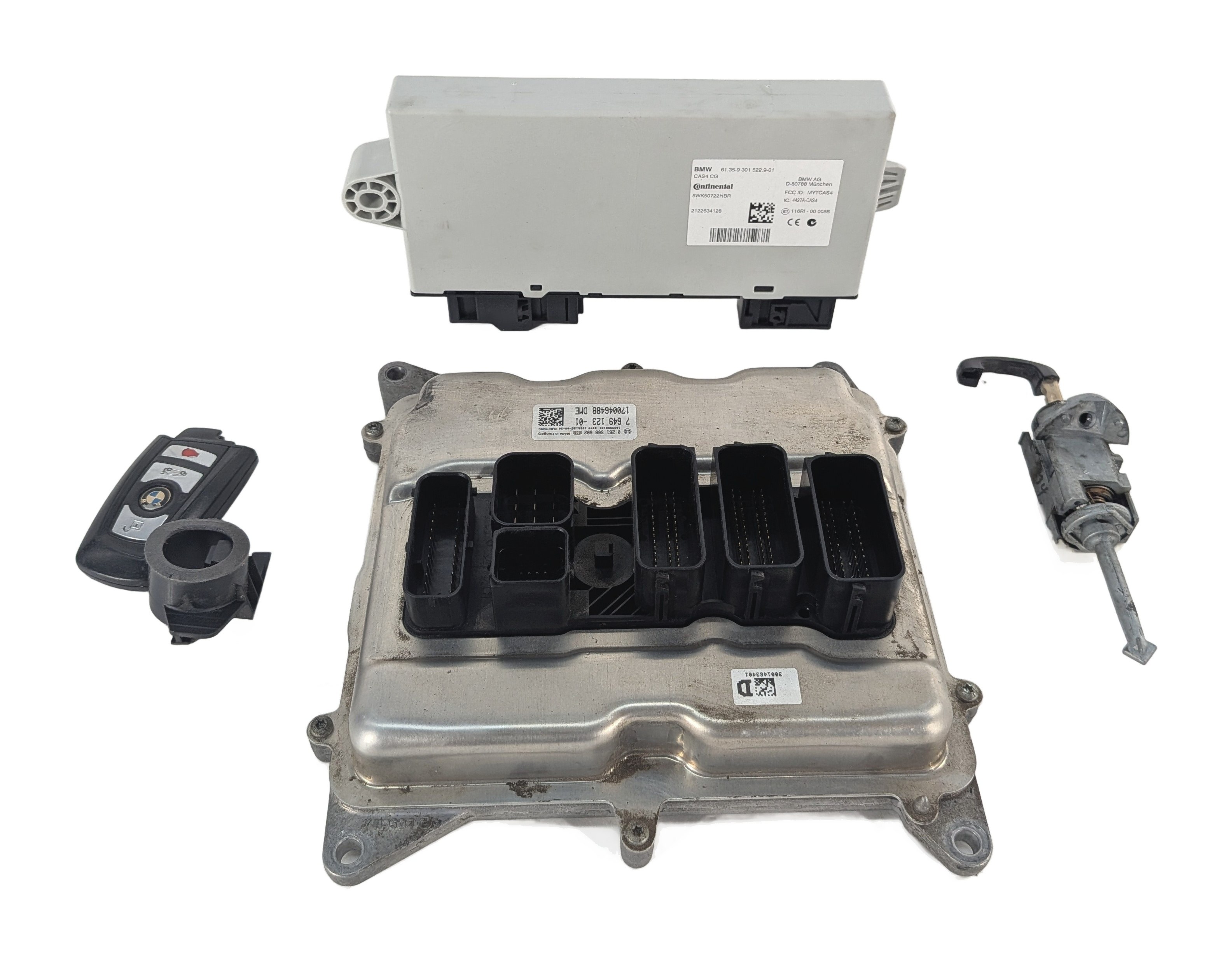 12-14 BMW 320i 328i 528i X3 F10 F25 F30 MEVD1724 N20 ECM DME MODULE KEY SET — exact item pictured