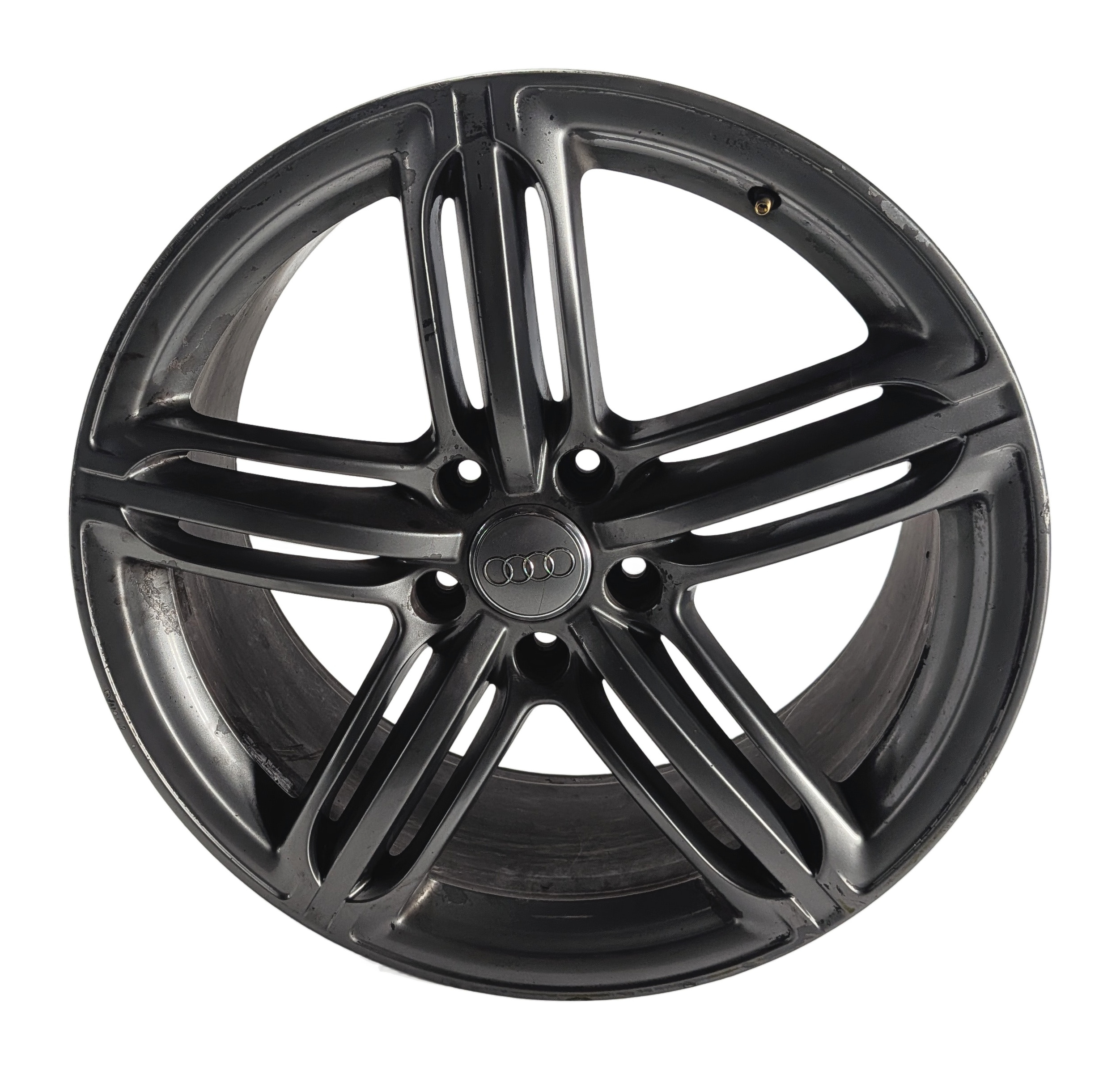 2013-2015 AUDI Q7 (4L) 21x10 ALUMINUM 15 SPOKE WHEEL RIM 5 TRIPLE SPOKE (SMOKED) — exact item pictured