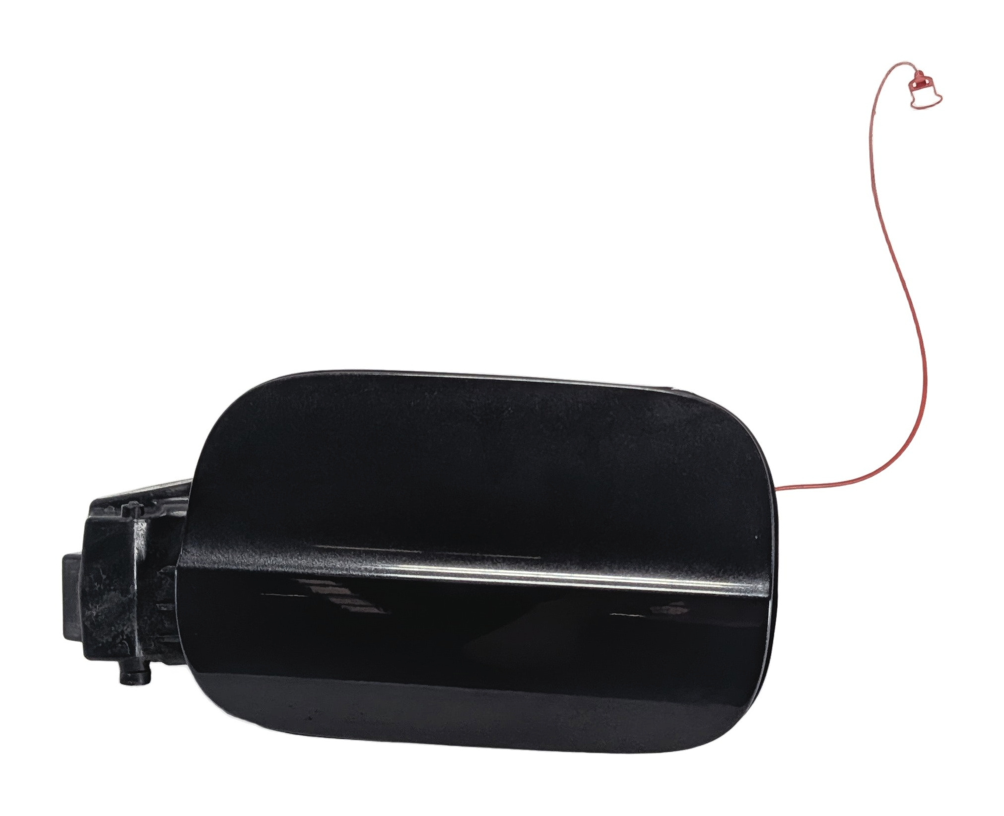 2010-2015 AUDI Q7 (4L) FUEL TANK DOOR LID COVER TRIM w/ HOUSING (Gray) — exact item pictured