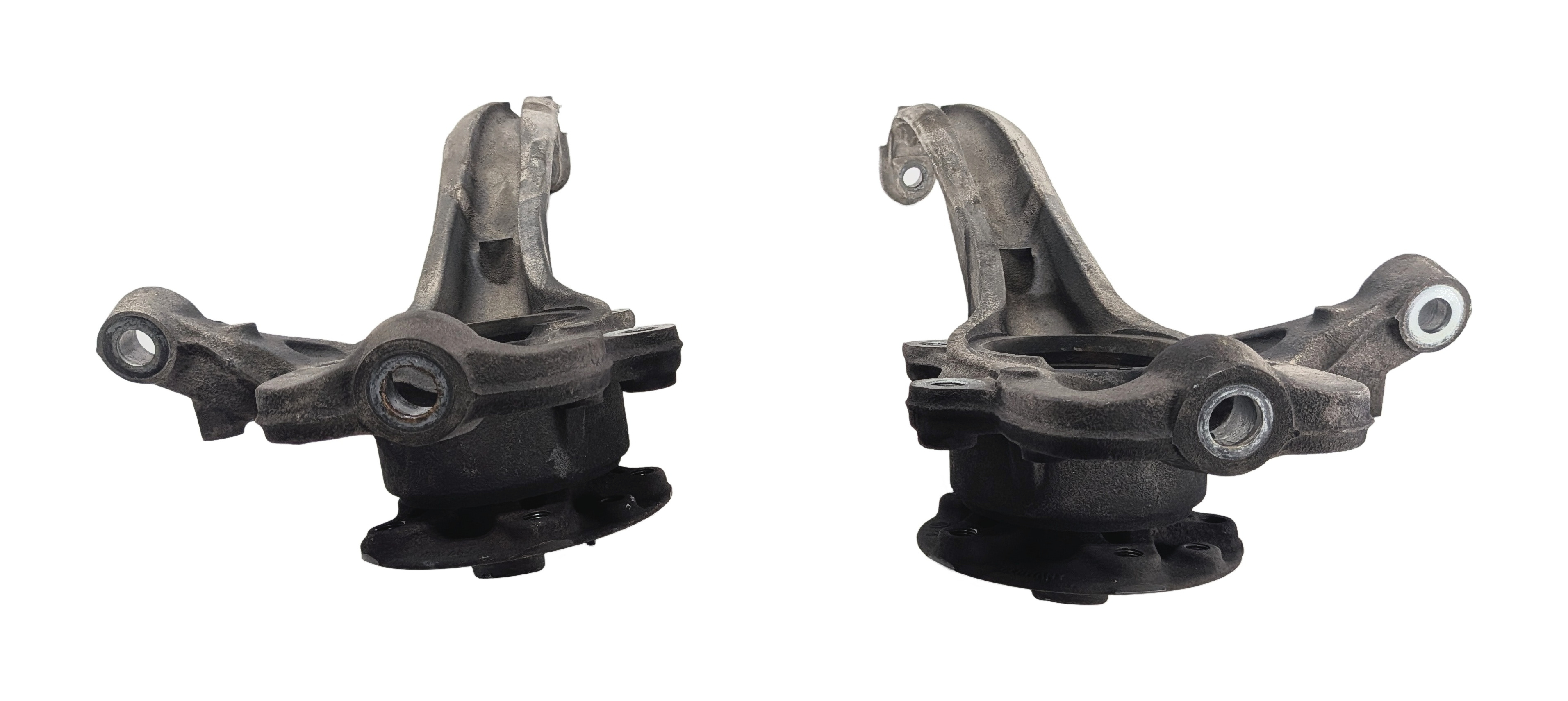 11-15 AUDI Q7 (4L) FRONT LEFT & RIGHT SPINDLE KNUCKLE WHEEL HUB BEARING SET/2 — exact item pictured
