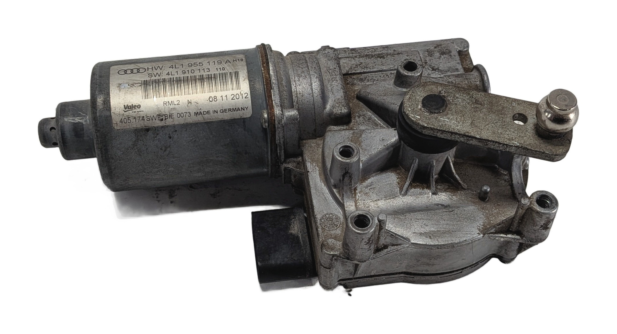 2007-2015 AUDI Q7 (4L) FRONT WINDSHIELD WIPER MOTOR — exact item pictured