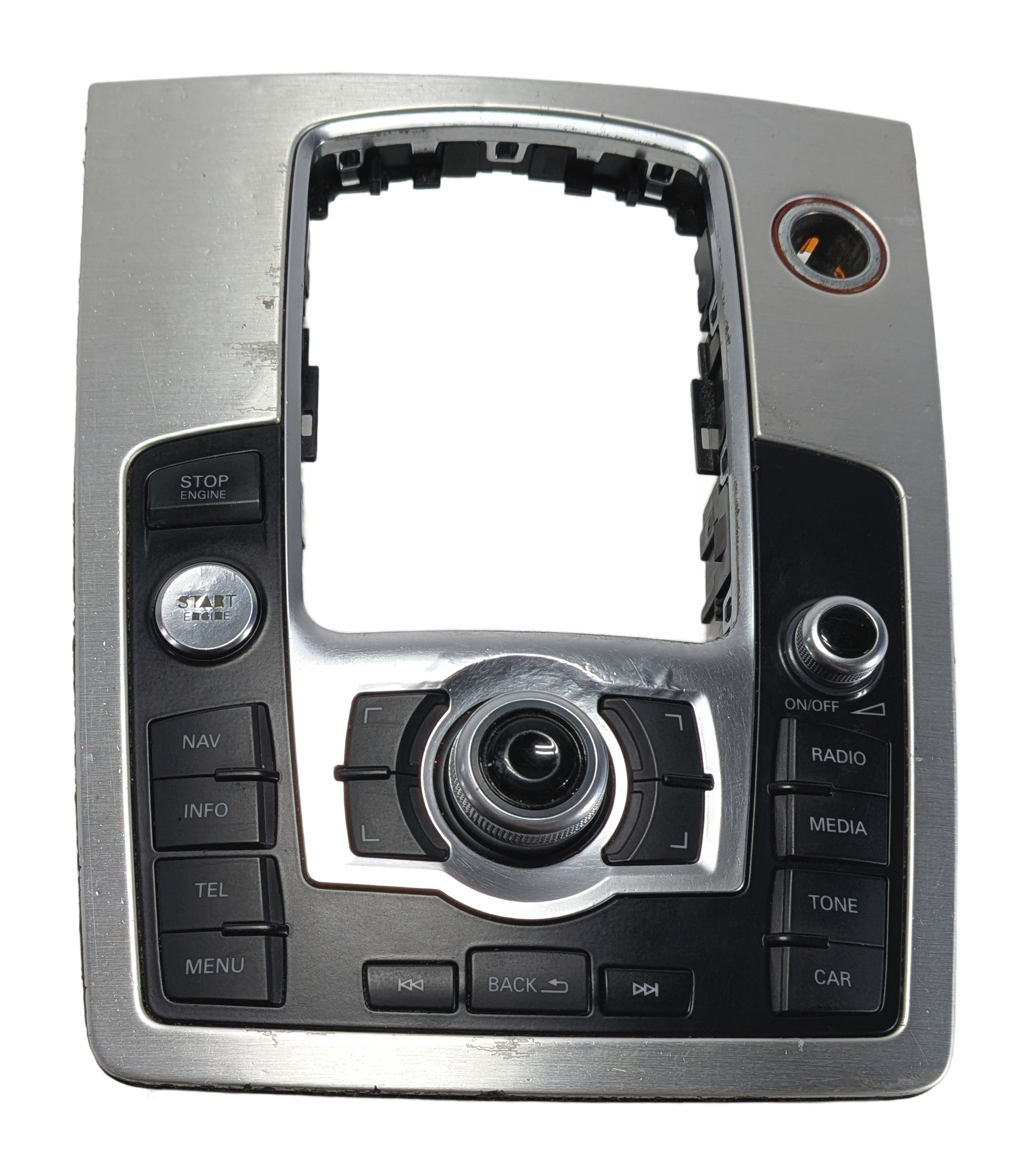 2012-2015 AUDI Q7 (4L) FRONT CENTER CONSOLE MMI MEDIA NAVIGATION CONTROL SWITCH — exact item pictured